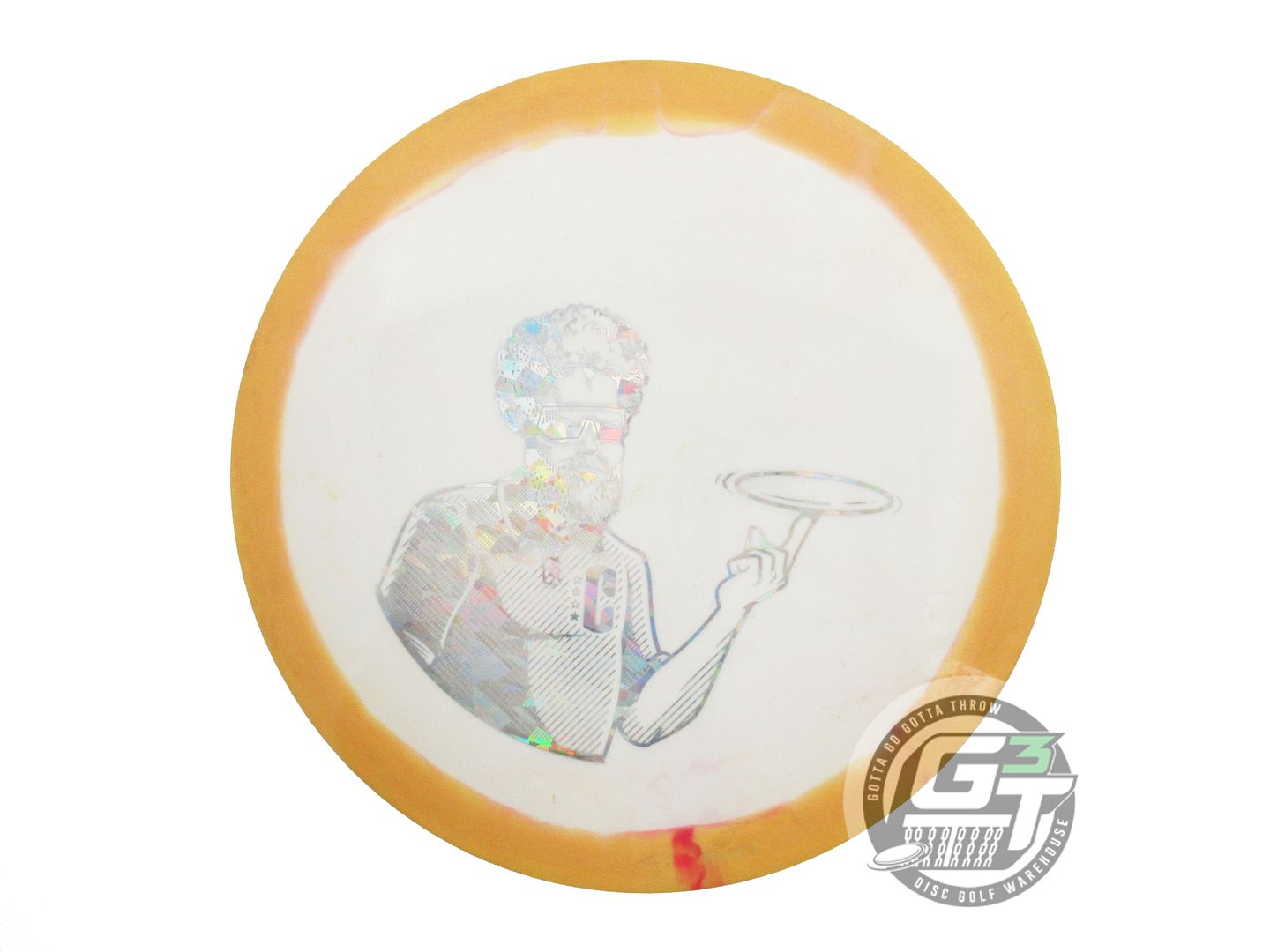 USED Dynamic Discs [MELTON] Fuzion-X Orbit Maverick 176g Peach-White Driver Disc