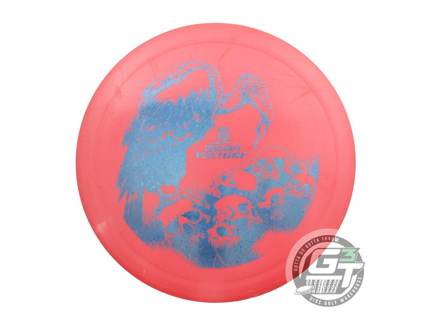 USED Discraft Big Z Vulture 174g Pink Blue Star Foil Distance Driver Golf Disc