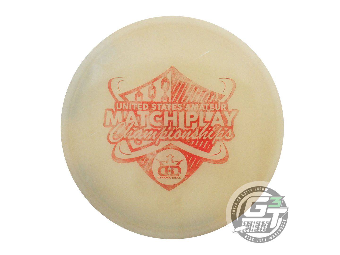 USED Dynamic Discs Lucid EMAC Judge 175g Cream Red Foil Putter Golf Disc