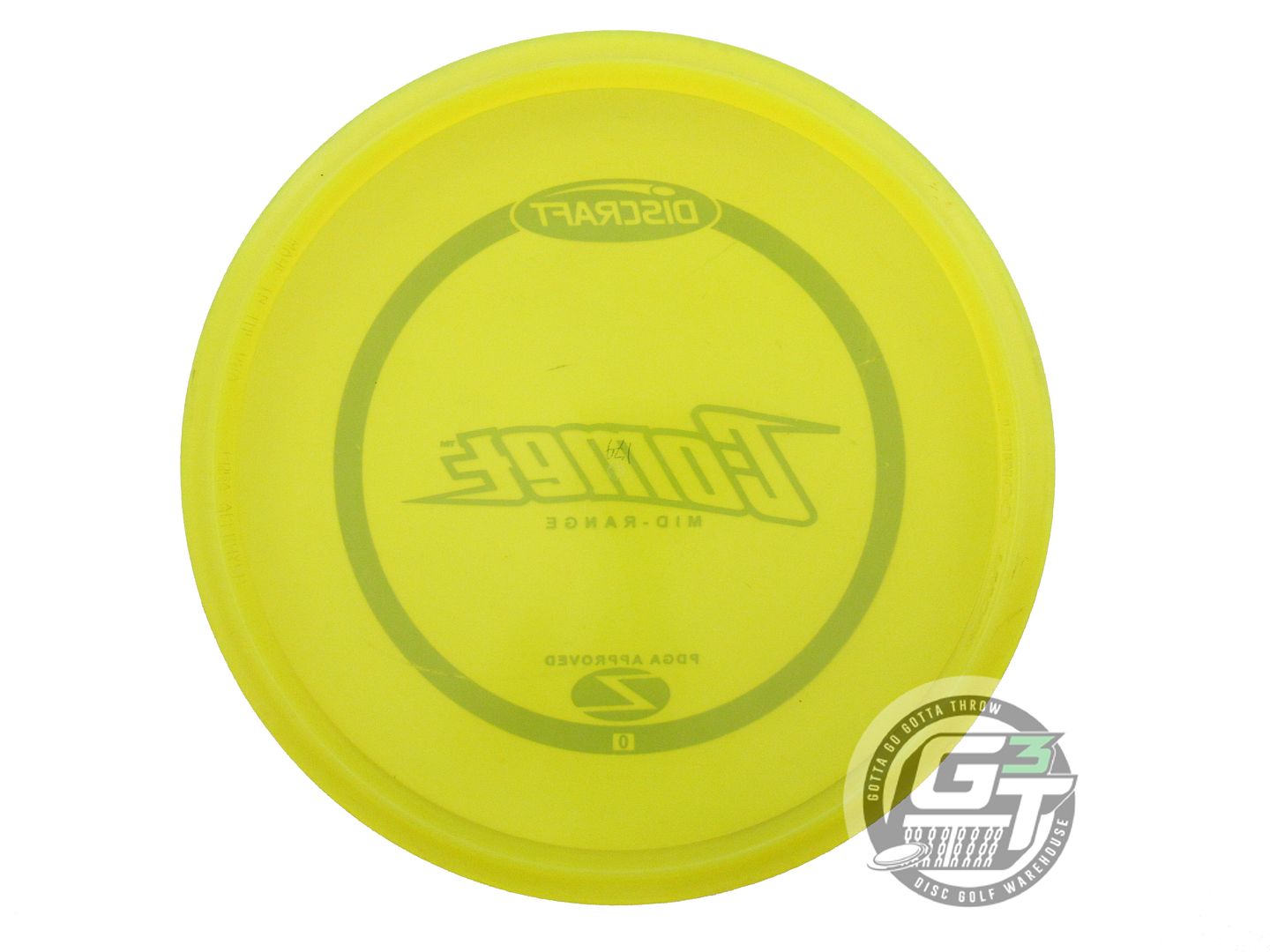 USED Discraft Z Comet 179g Yellow Silver Foil PFN Midrange Golf Disc