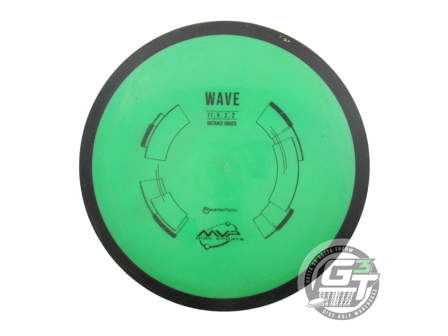 USED MVP Disc Sports Neutron Wave 170g Green Distance Driver Golf Disc