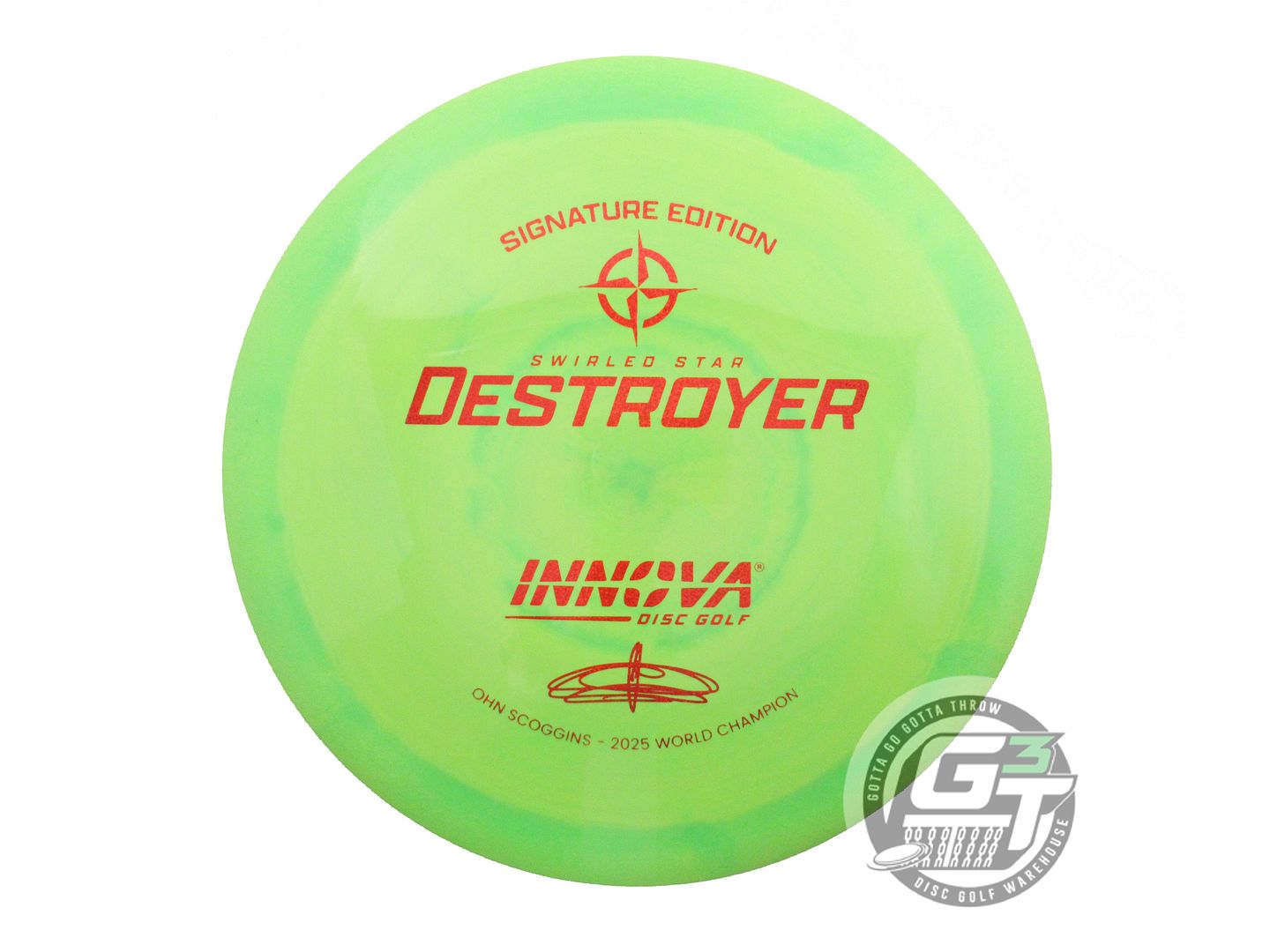 Innova Signature Edition Ohn Scoggins 2025 World Champion Swirled Star Destroyer Distance Driver Golf Disc (Individually Listed)