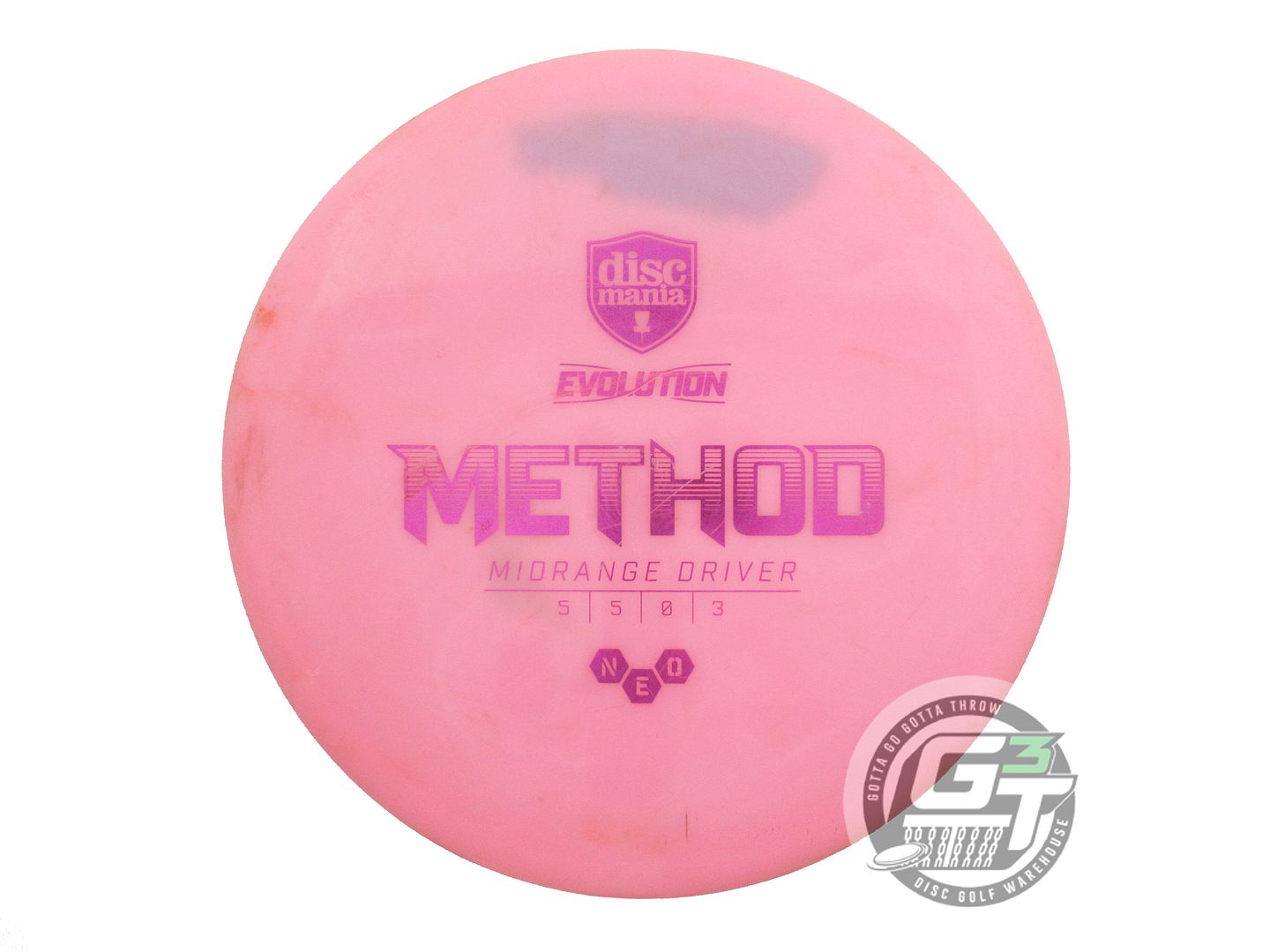 USED DiscMania Neo Method 175g Pink Purple Foil Midrange Golf Disc