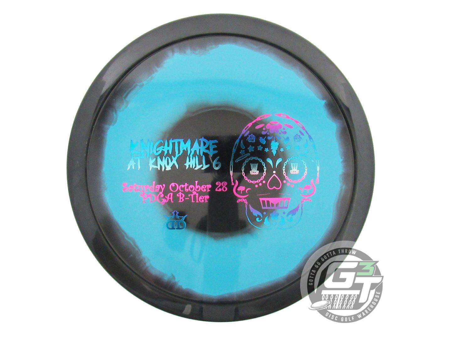 USED Dynamic Discs Fuzion Raptor Eye Slammer 173g Black-Teal Putter Golf Disc