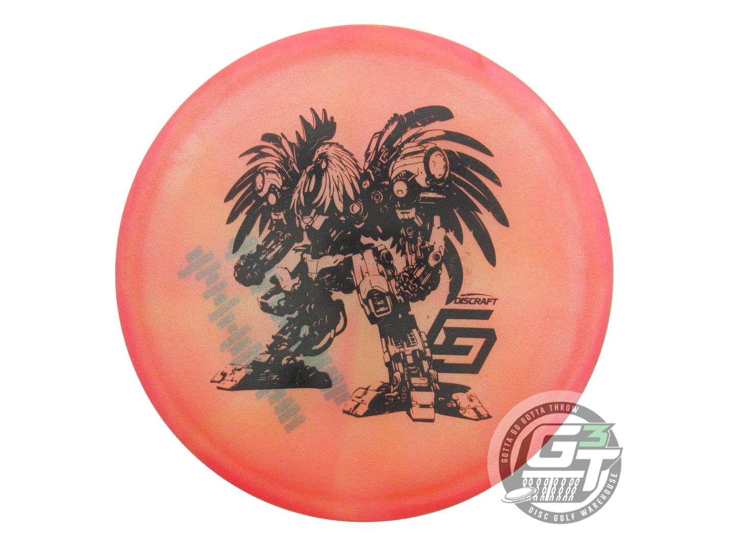 USED Discraft [DICKERSON] Robot Chicken Z Buzzz 177g Pink-Yellow Midrange Disc