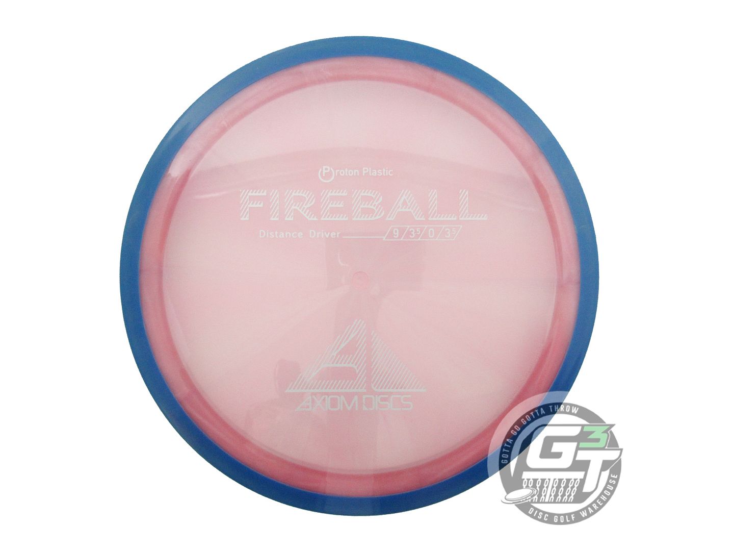 NOS Axiom Discs Proton Fireball 161g Pink Blue Rim Distance Driver Golf Disc
