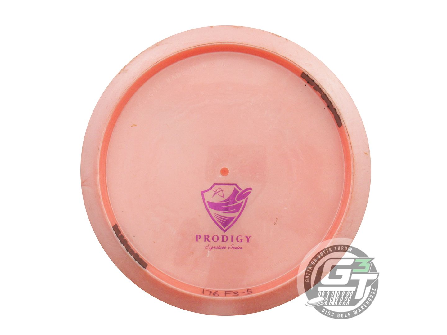 USED Prodigy Discs 500 F3 176g Peach Purple Foil Fairway Driver Golf Disc