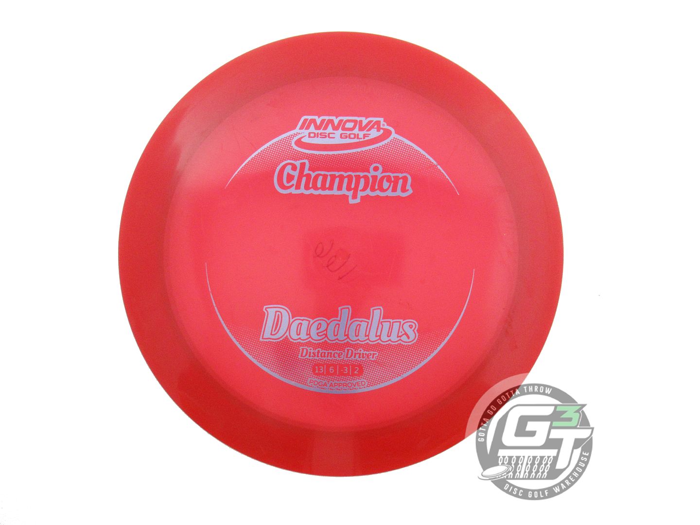 USED Innova Champion Daedalus 166g Red Lilac Foil Distance Driver Golf Disc