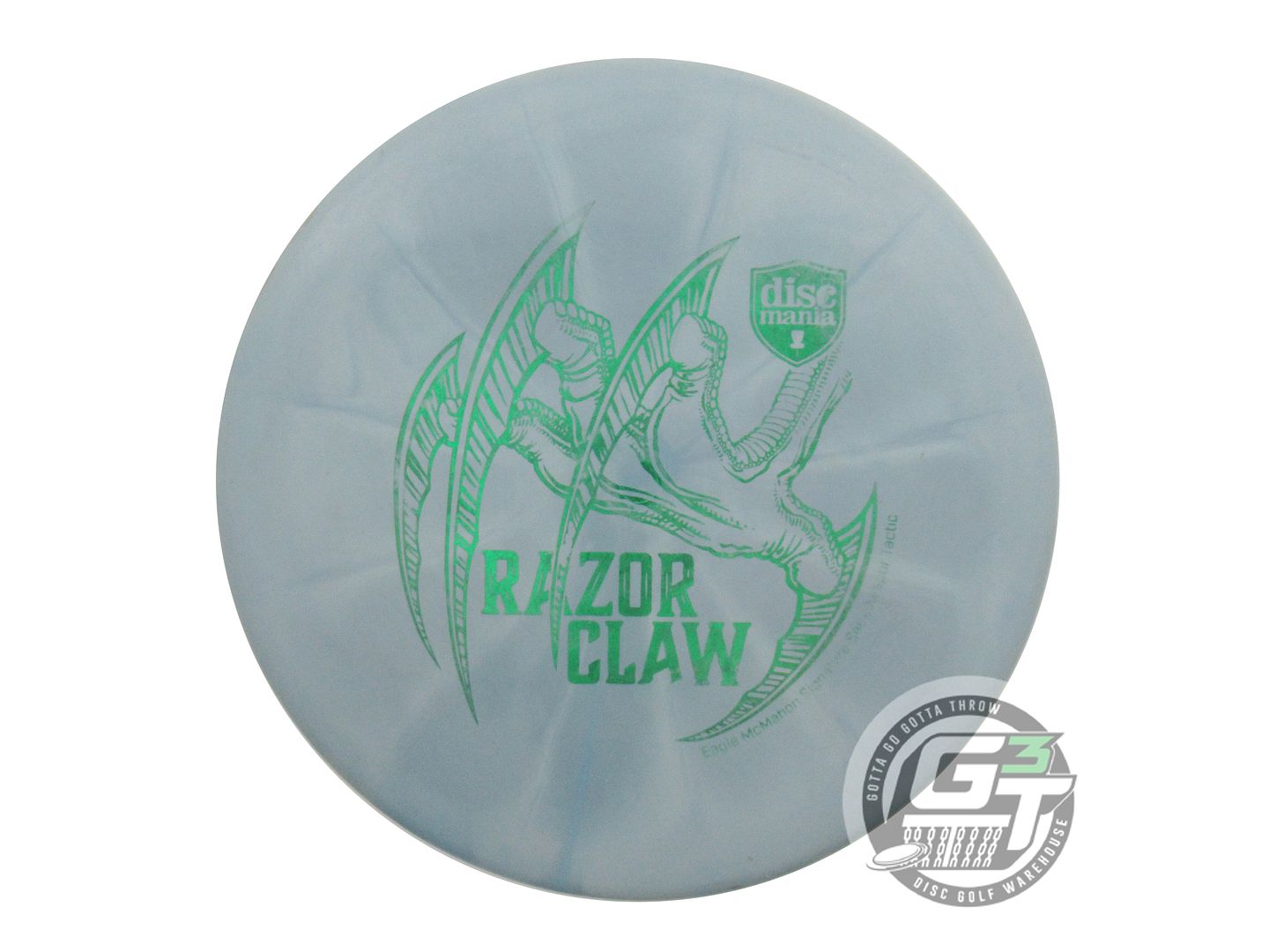 USED DiscMania RAZOR CLAW Vapor Tactic 176g Slate Green Foil Putter Golf Disc