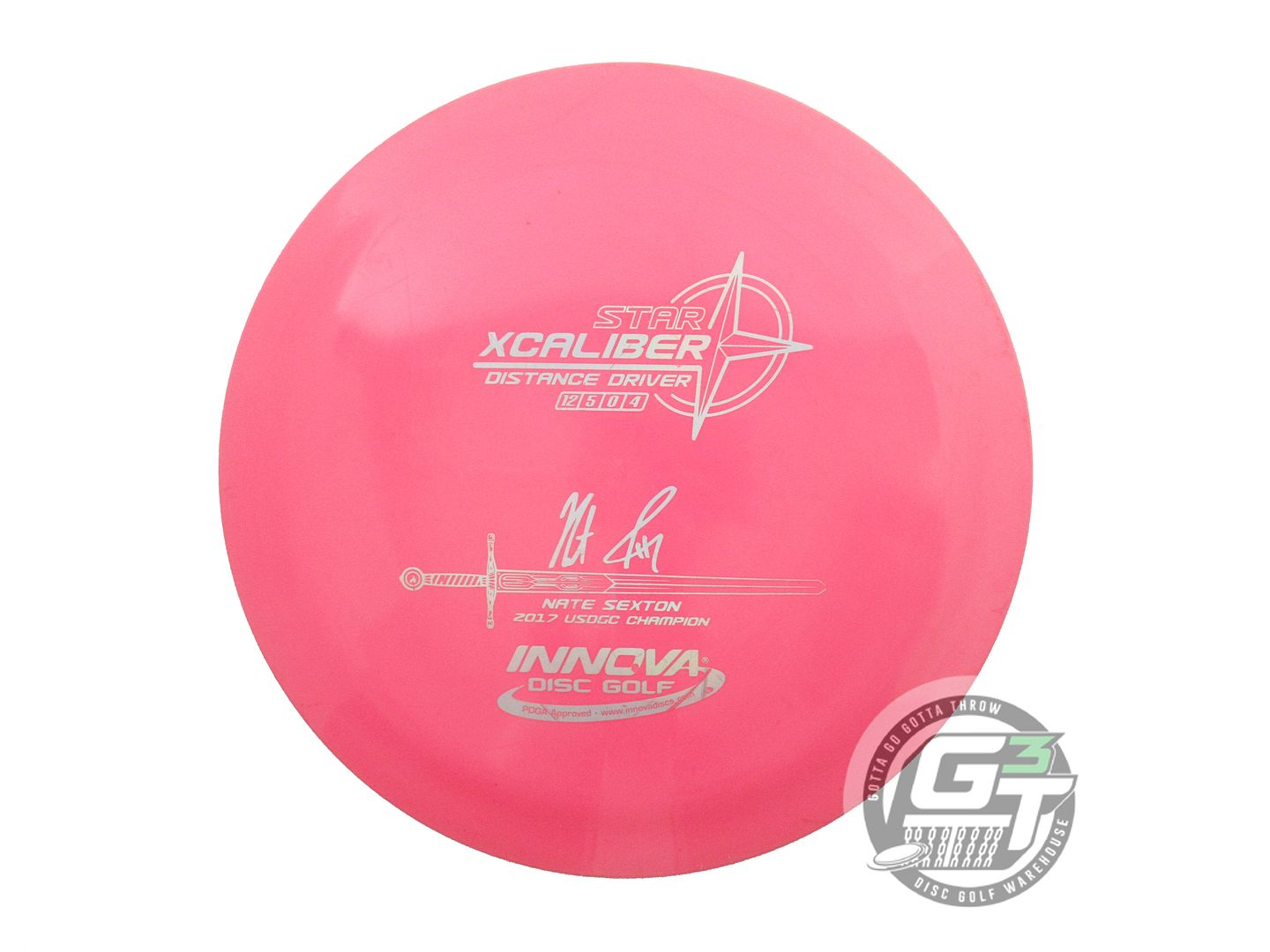 USED Innova [SEXTON] Star Xcaliber 171g Pink Silver Holo Foil Driver Golf Disc
