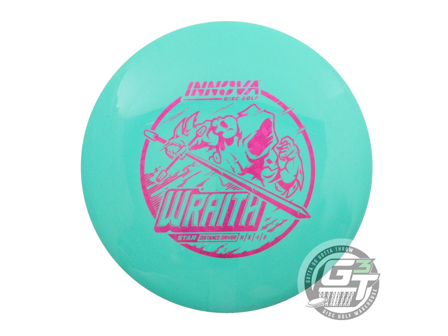 USED Innova Star Wraith 168g Seafoam Magenta Shatter Foil Distance Driver Disc