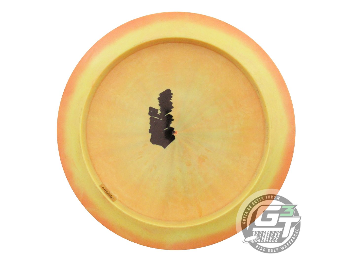 USED Discraft ESP Nuke 176g Orange-Yellow Brown Foil Distance Driver Golf Disc