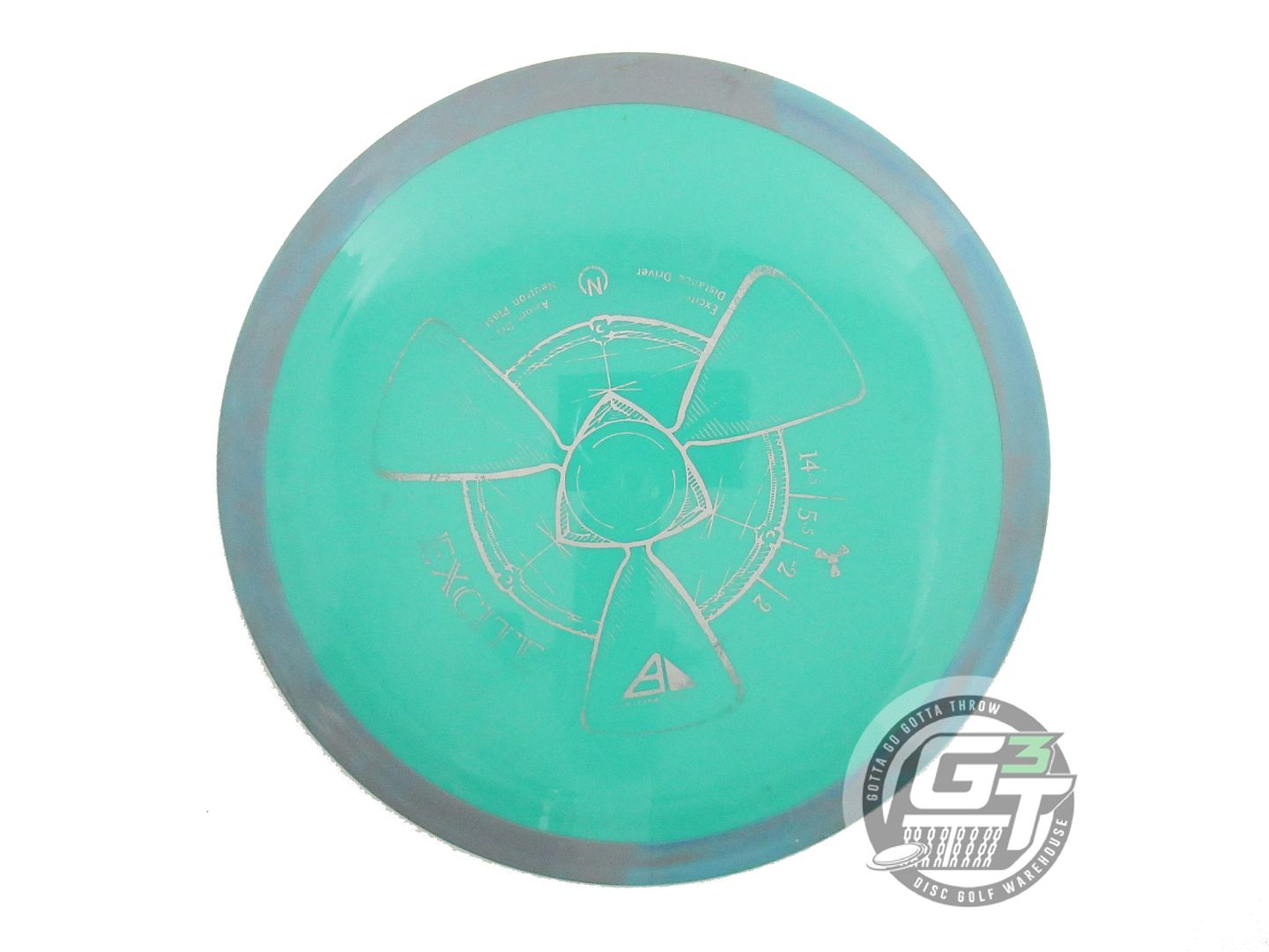 USED Axiom Discs Neutron Excite 174g Seafoam Gray Rim Distance Driver Golf Disc