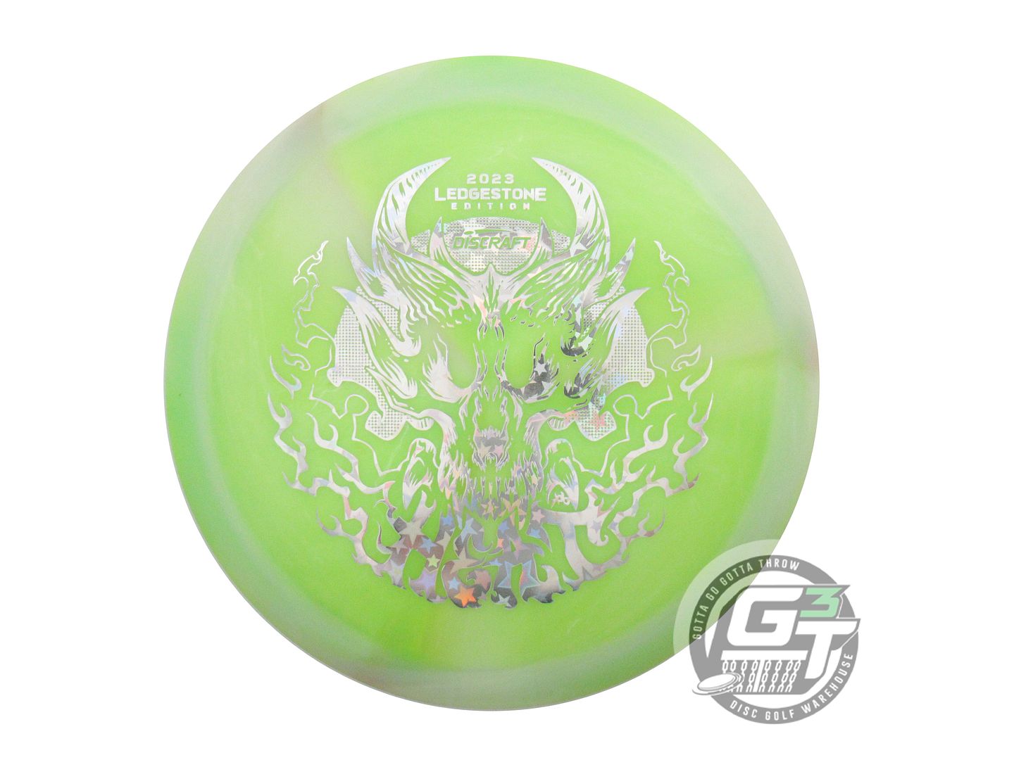 USED Discraft [LEDGESTONE] Swirly ESP Heat 177g Lime-White Distance Driver Disc