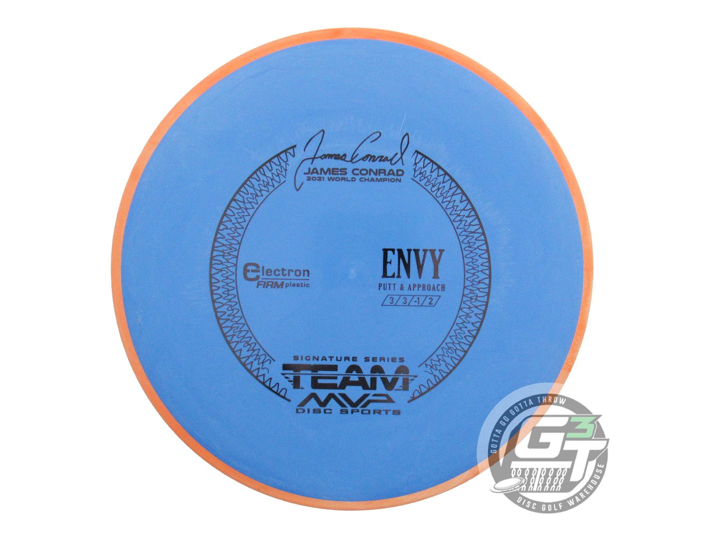 USED Axiom Discs [CONRAD] Electron Firm Envy 174g Blue Orange Rim Putter Disc