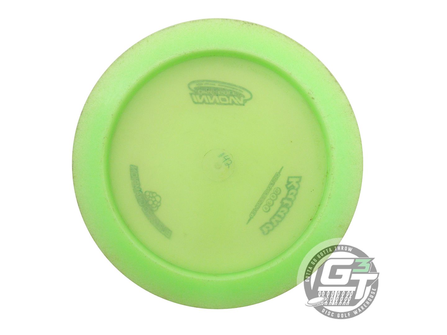 USED Innova Blizzard Katana 142g Lime Green Stamp Distance Driver Golf Disc
