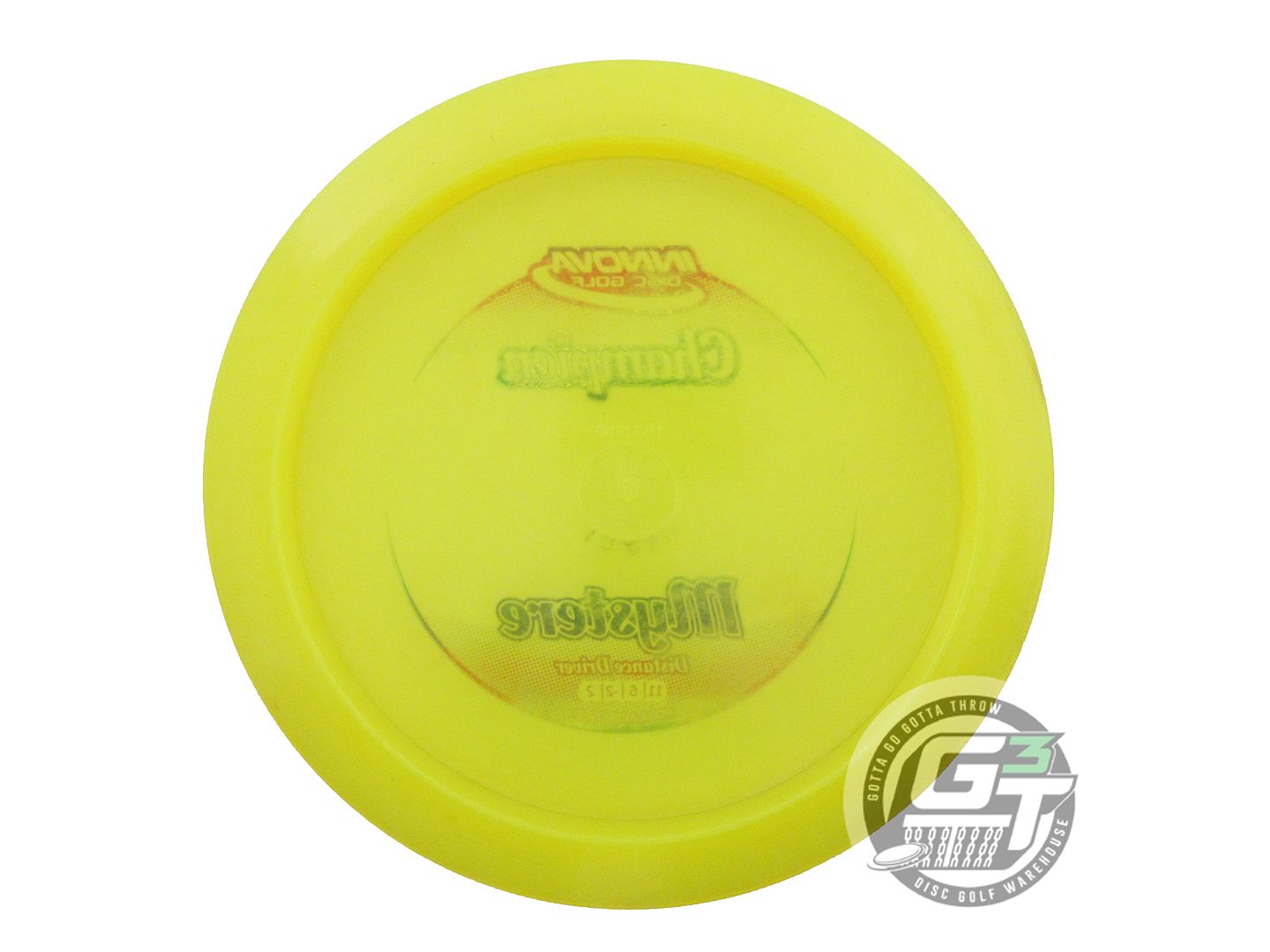 USED Innova Champion Mystere 174g Yellow Rainbow Star Foil Distance Driver Disc