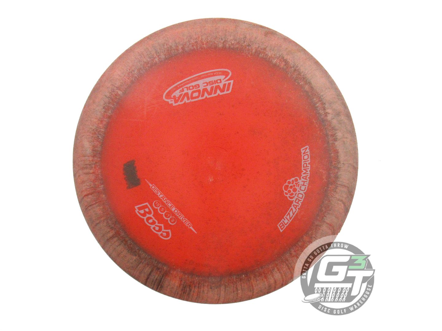 USED Innova Blizzard Boss 151g Dark Red Gray Stamp Distance Driver Golf Disc