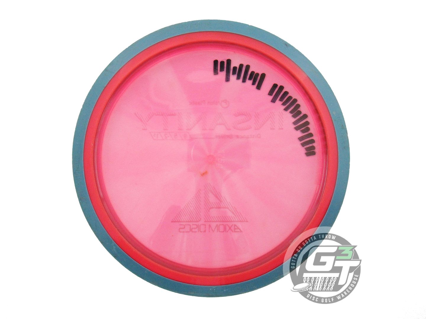 USED Axiom Discs Proton Insanity 175g Pink Teal Rim Distance Driver Golf Disc
