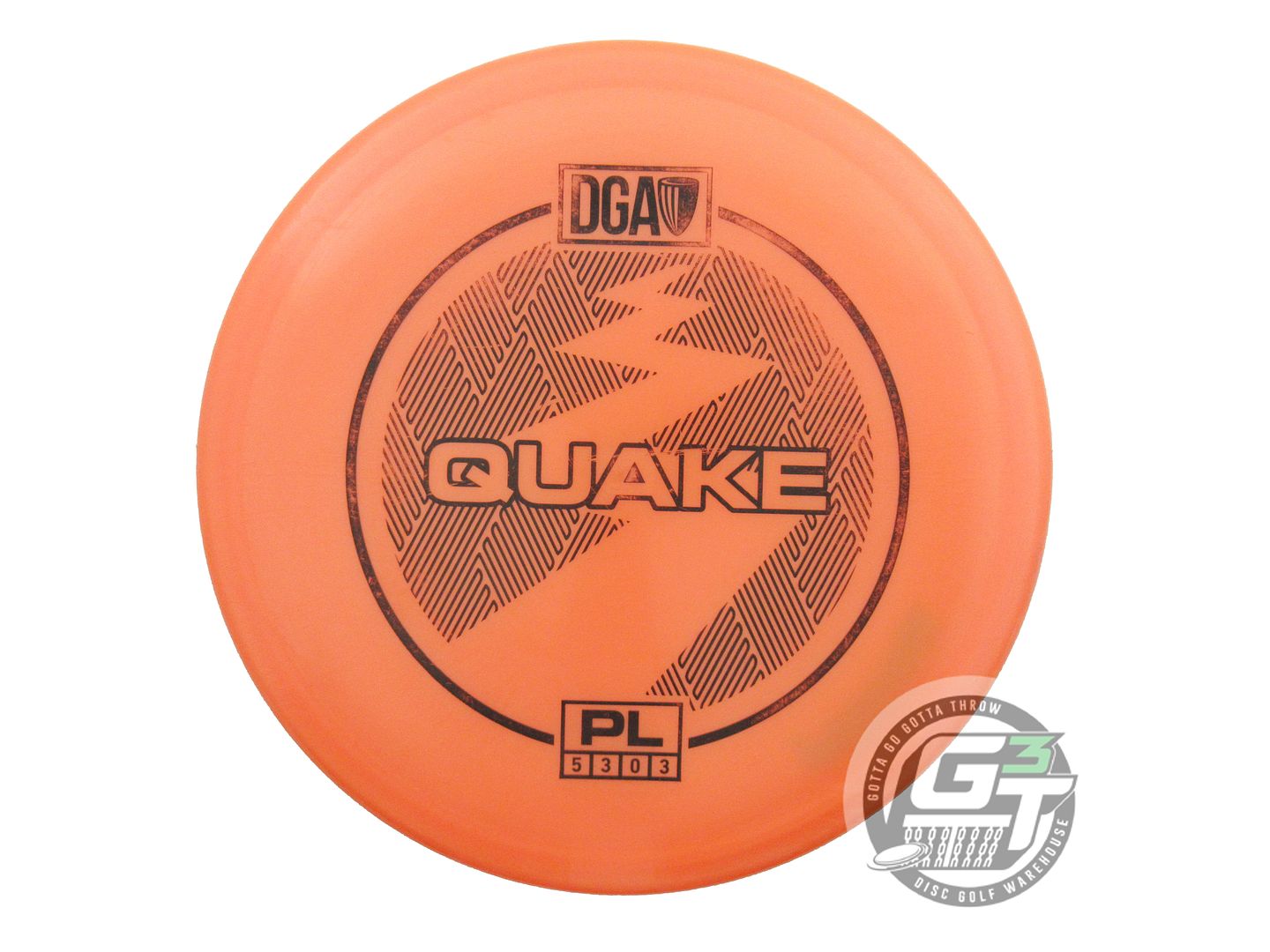 USED DGA ProLine Quake 177g Orange Black Stamp Midrange Golf Disc