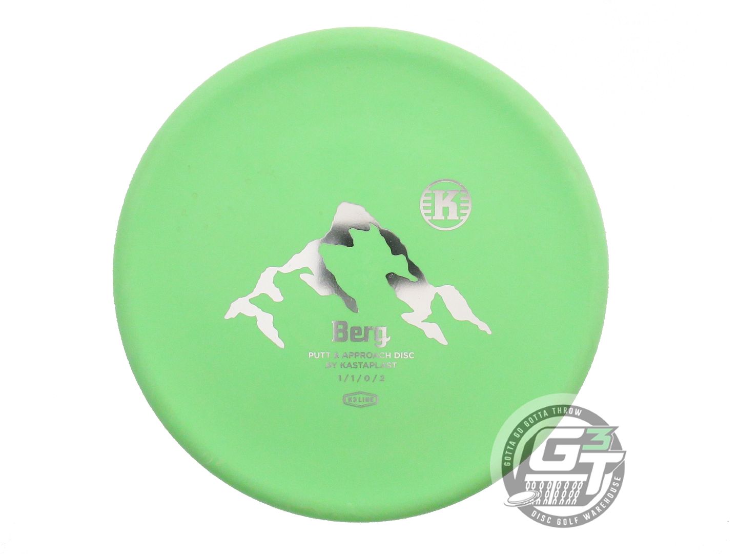 USED Kastaplast K3 Berg 174g Green Silver Foil Putter Golf Disc
