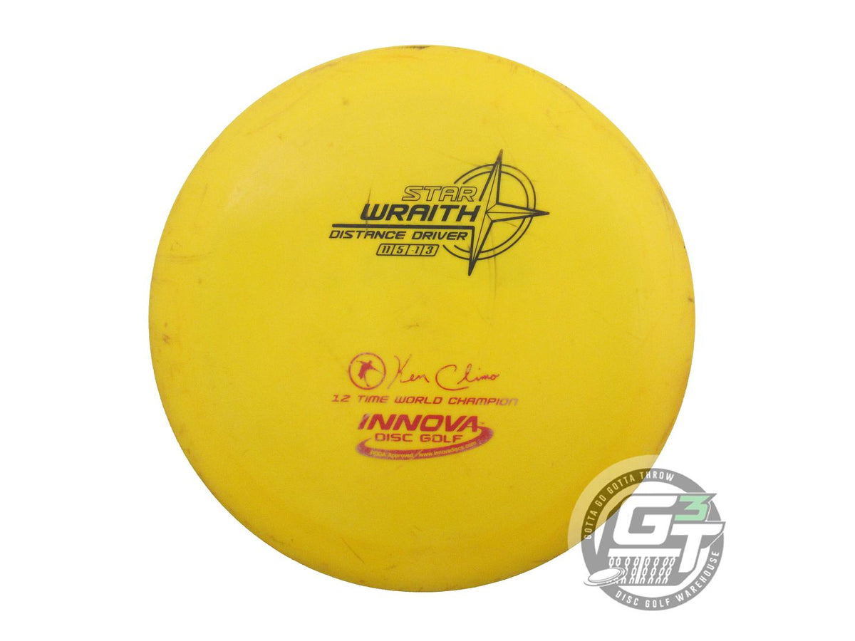 USED Innova Star Wraith 175g Marigold Black & Red Foil Distance Driver ...