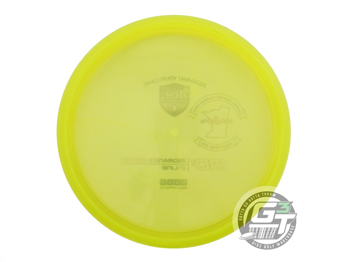 USED DiscMania [MN AMDGC] C-Line MD1 178g Yellow Blue Foil Midrange Golf Disc