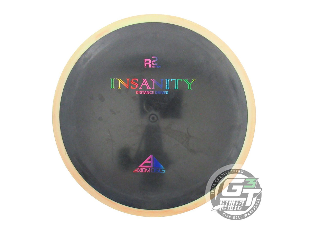 USED Axiom Discs R2 Neutron Insanity 165g Black Peach Rim Driver Golf Disc