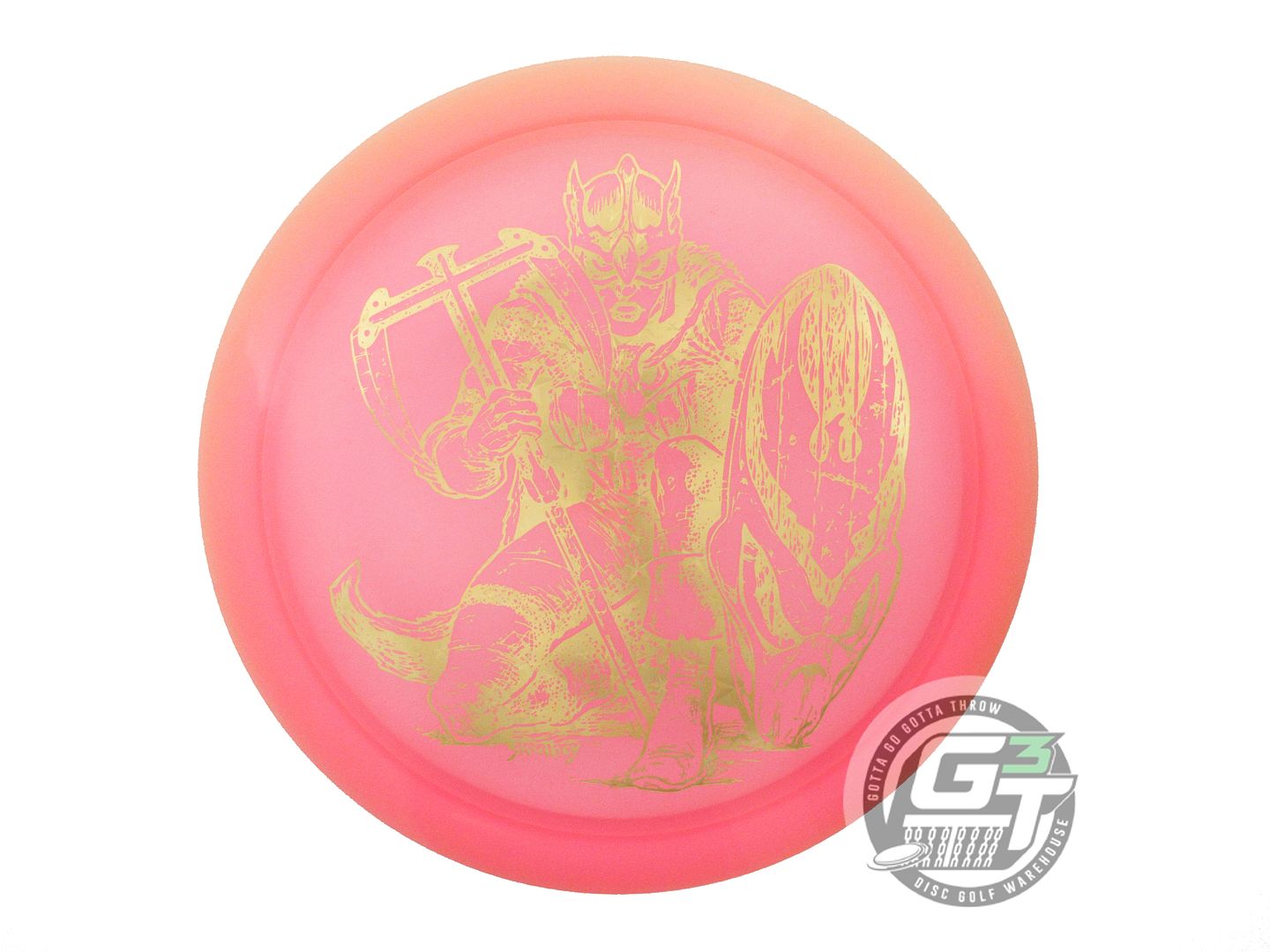 USED Innova XXL BARBARIAN Champion Teebird 175g Pink Gold Star Foil Driver Disc