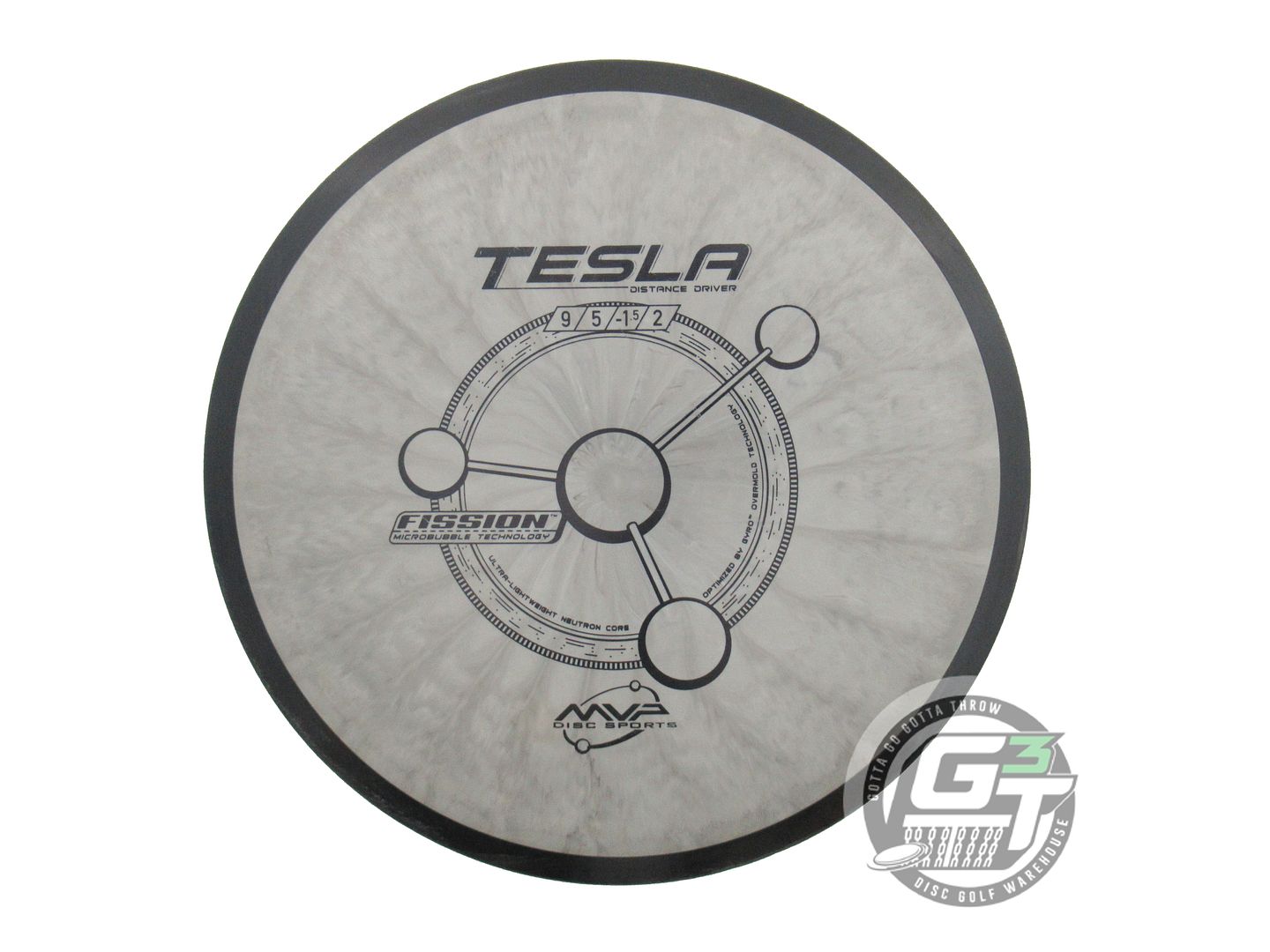 USED MVP Disc Sports Fission Tesla 154g Gray Distance Driver Golf Disc