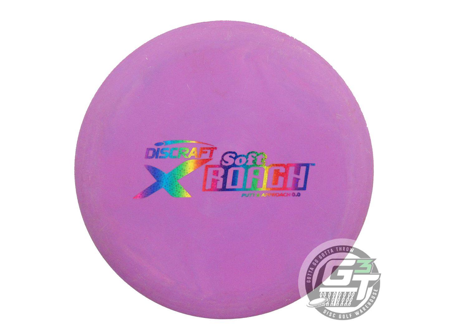 USED Discraft X Roach 176g Purple Rainbow Star Foil Putter Golf Disc