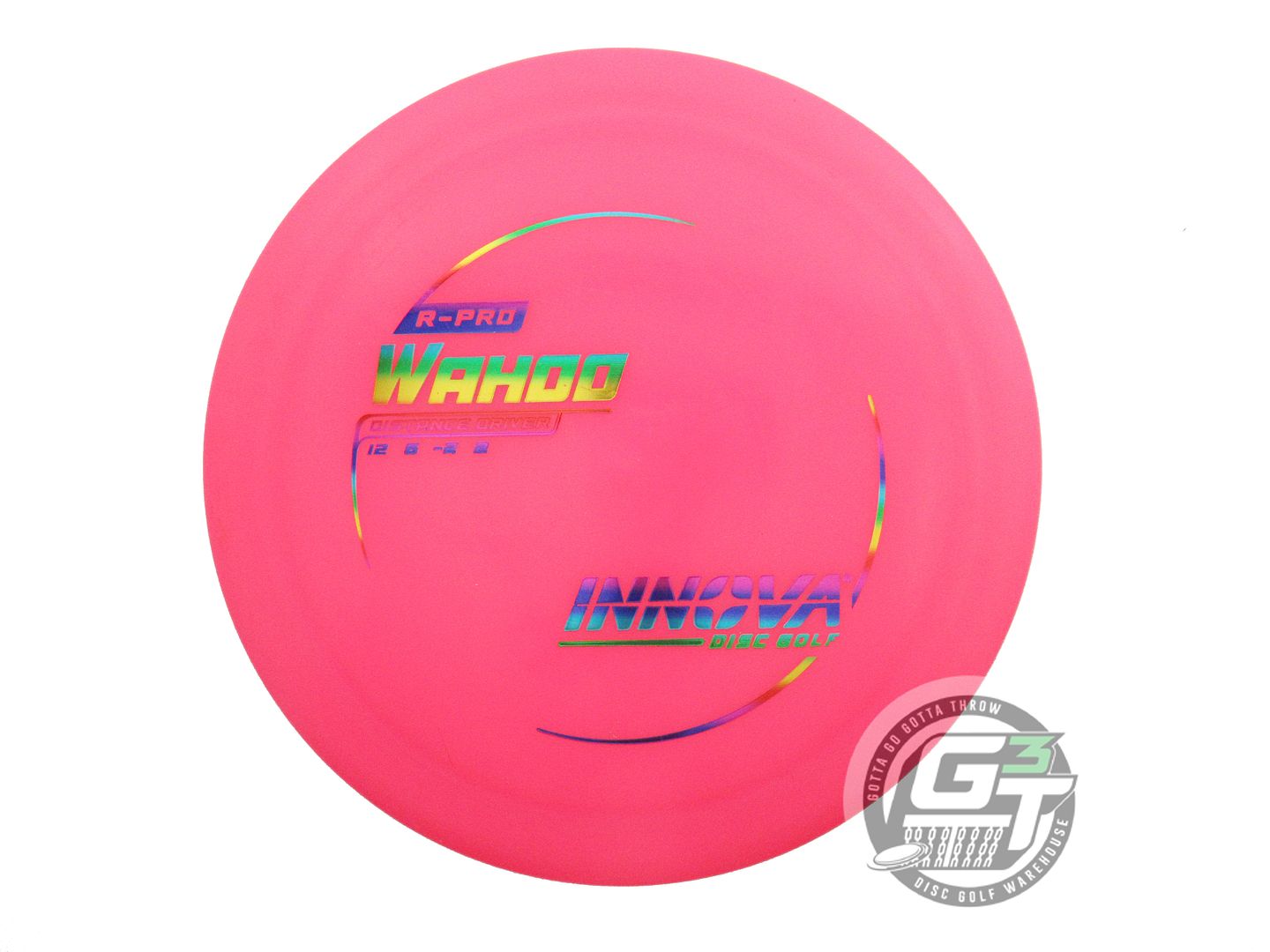 USED Innova R-Pro Wahoo 176g Pink Rainbow Foil Distance Driver Golf Disc