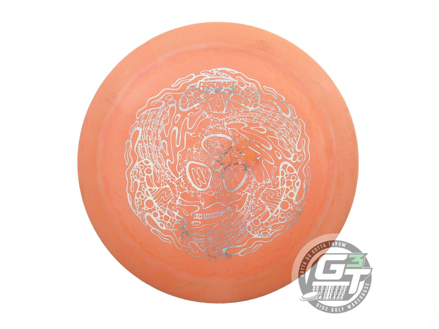 USED Discraft [LEDGESTONE] Glo ESP Nuke 173g Orange Distance Driver Golf Disc