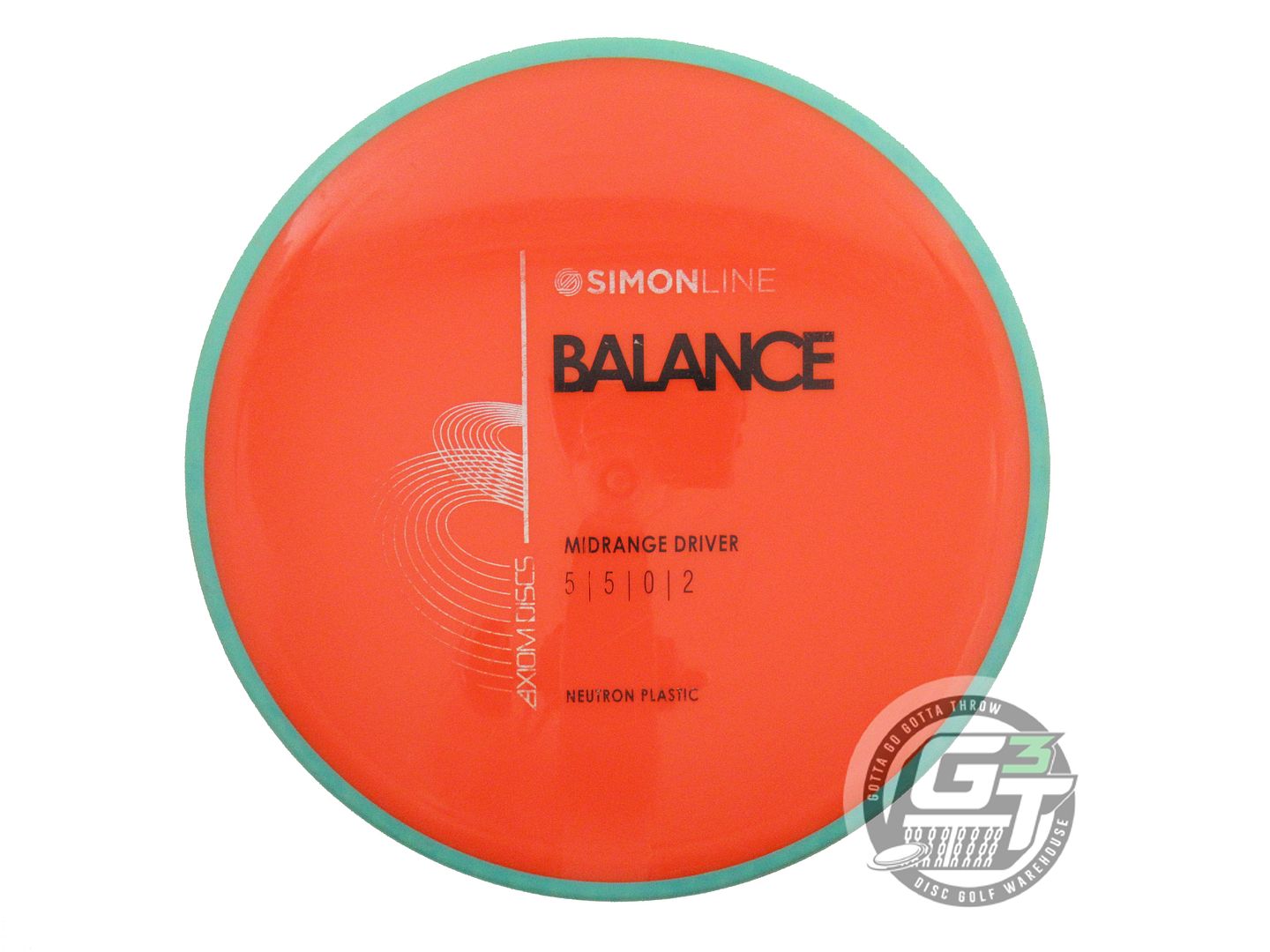 USED Axiom Discs Neutron Balance 172g Orange Seafoam Rim Midrange Golf Disc