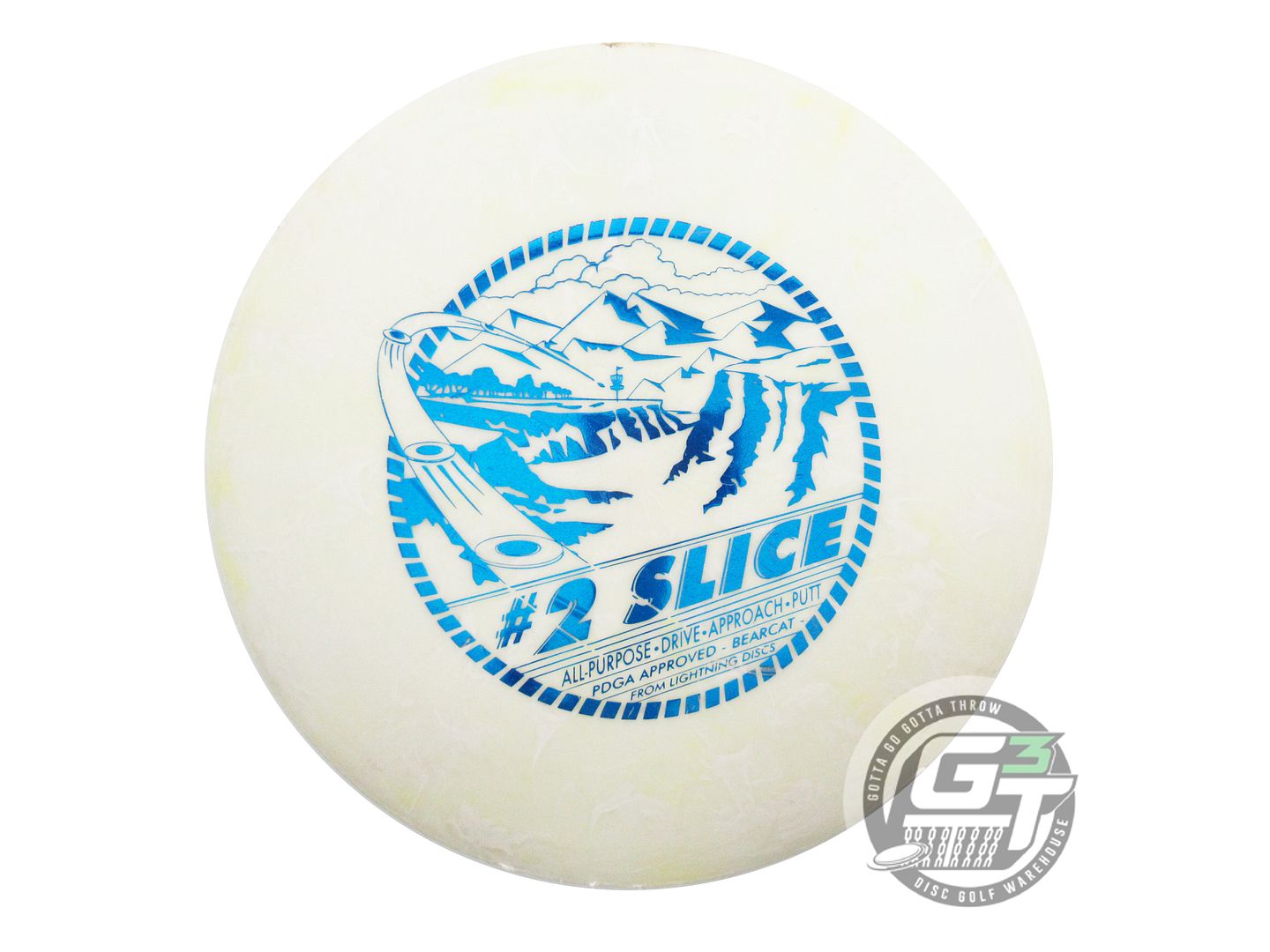 USED Lightning Glow Standard #1 Slice 167g Blue Foil Fairway Driver Golf Disc