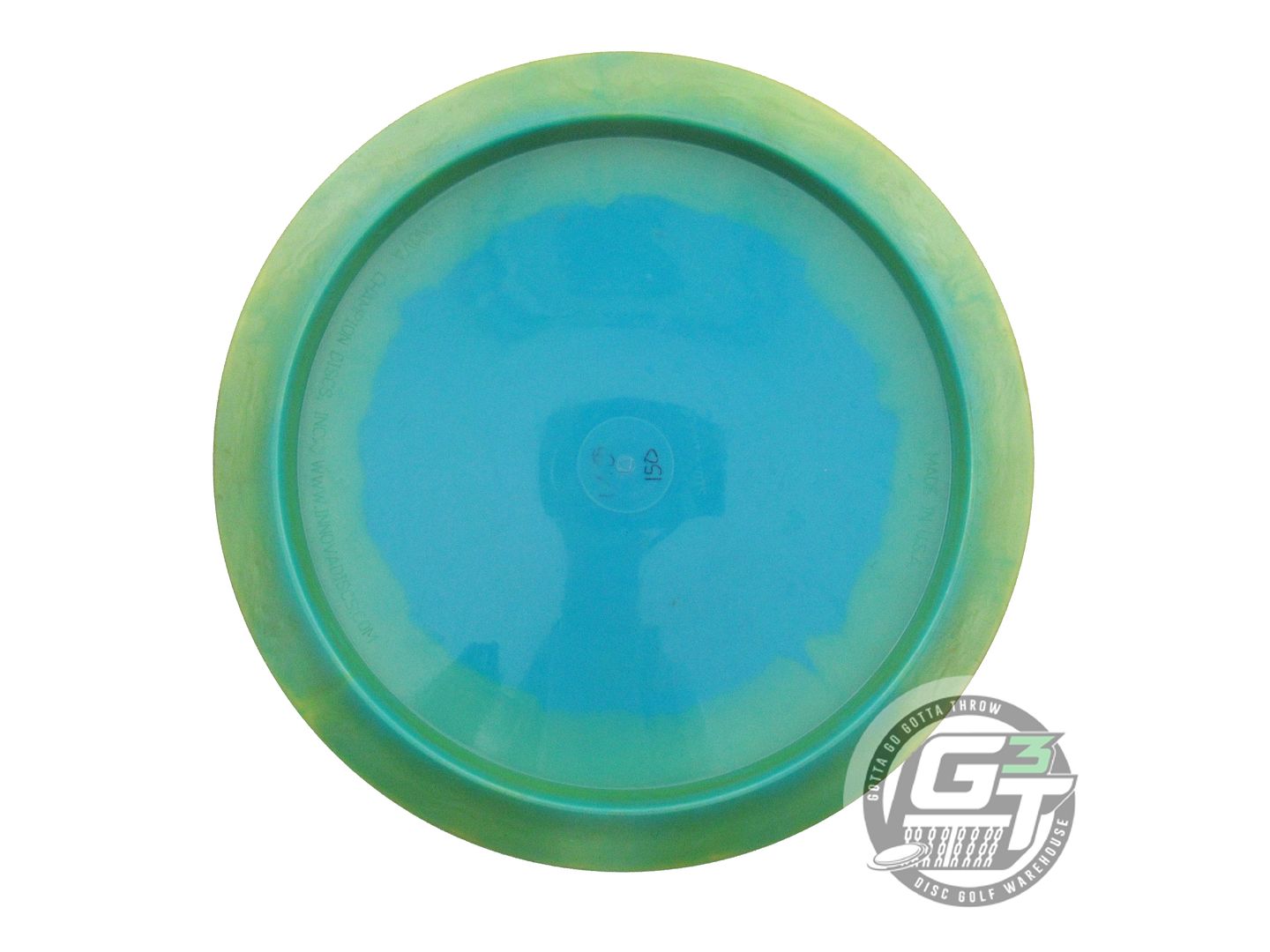 USED Innova Halo Star Sidewinder 150g Lime-Teal Distance Driver Golf Disc