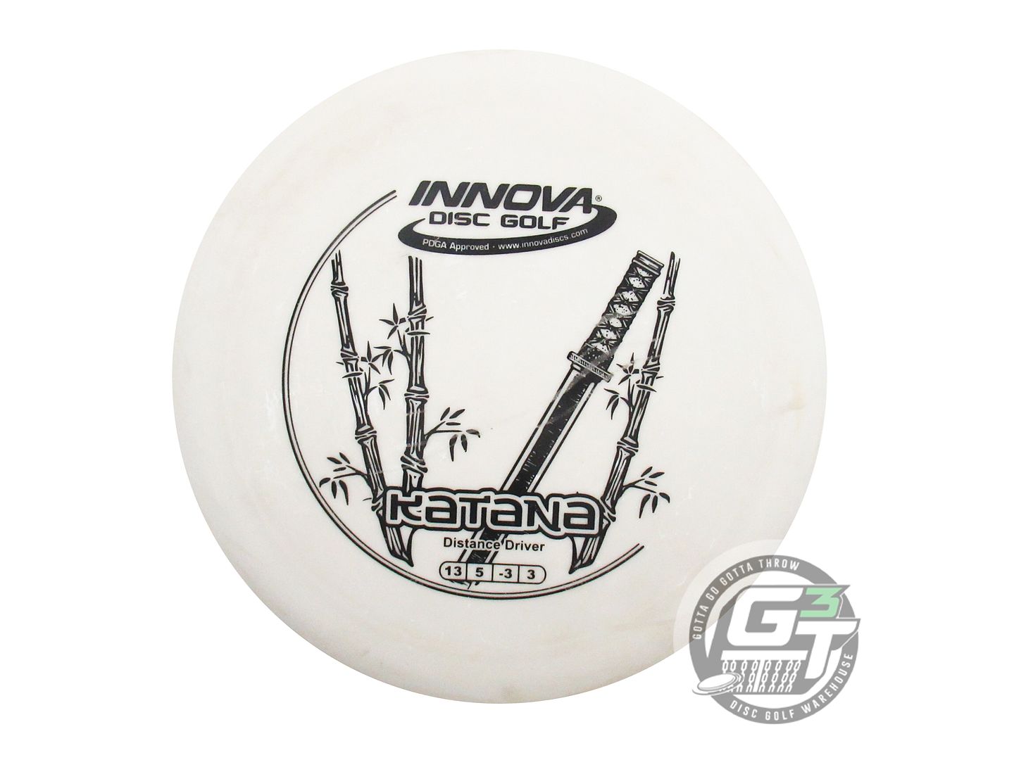 USED Innova DX Katana 166g White Black Stamp Distance Driver Golf Disc