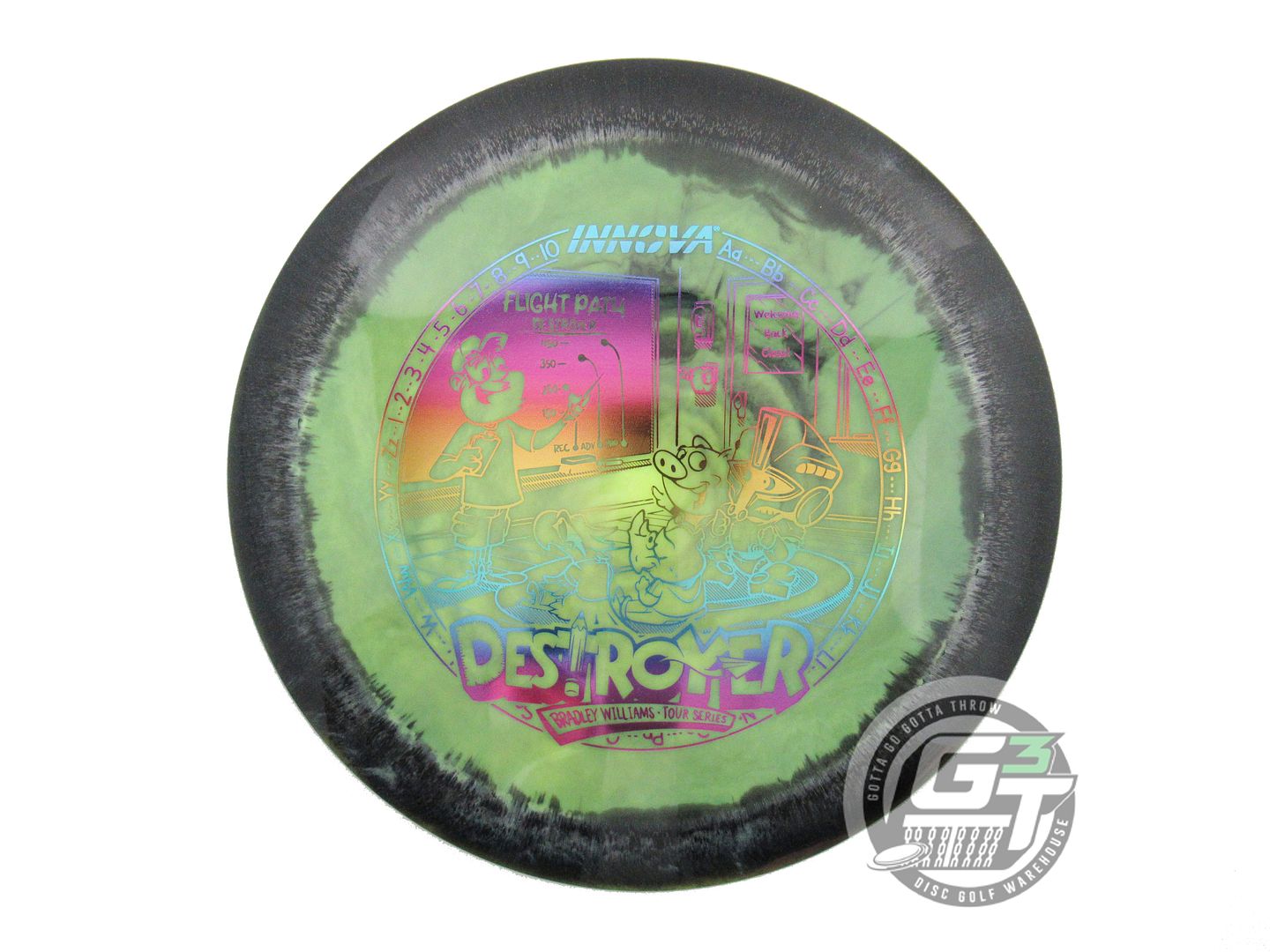 USED Innova [WILLIAMS] Halo Star Destroyer 159g Black-Lime Distance Driver Disc
