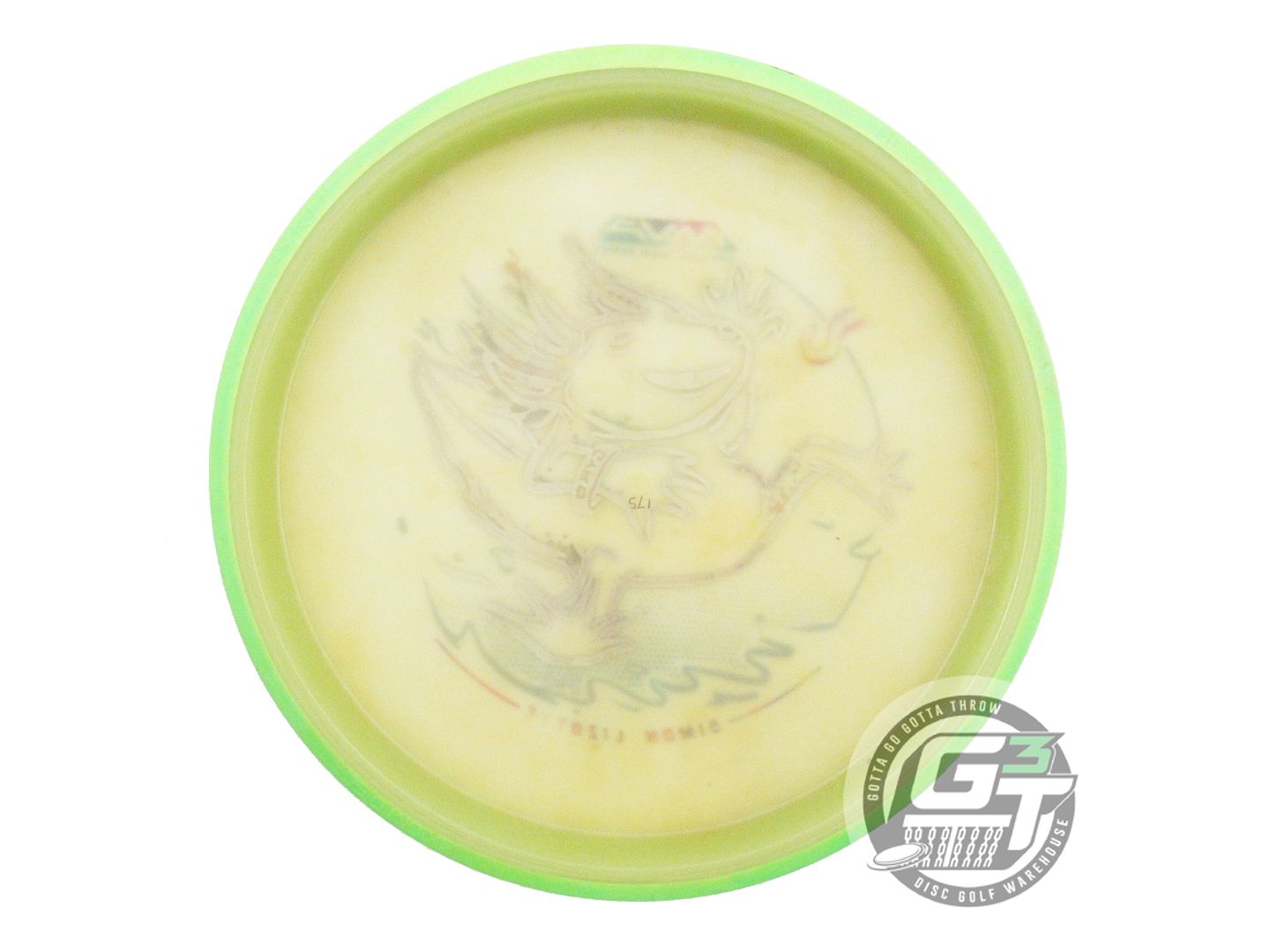 USED Axiom Discs [LIZOTTE] Eclipse Glow Proton Hex 175g Lime Rim Midrange Disc