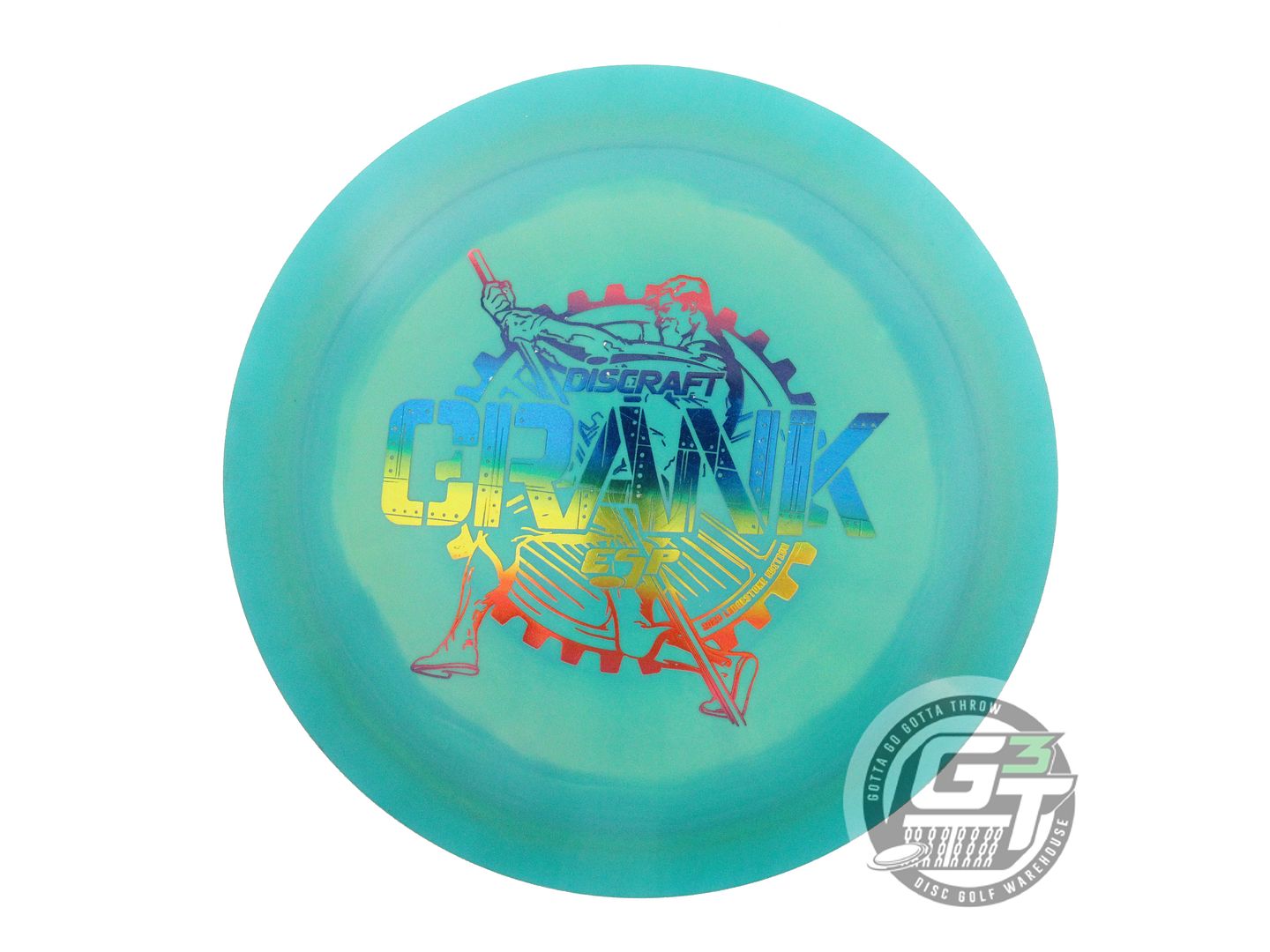 USED Discraft [LEDGESTONE] ESP Crank 167g Teal-Green Distance Driver Golf Disc