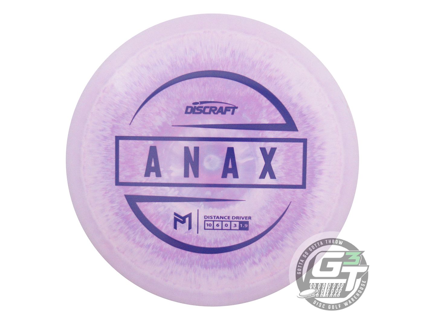 USED Discraft [McBETH] ESP Anax 174g Lilac Purple Stamp Driver Golf Disc