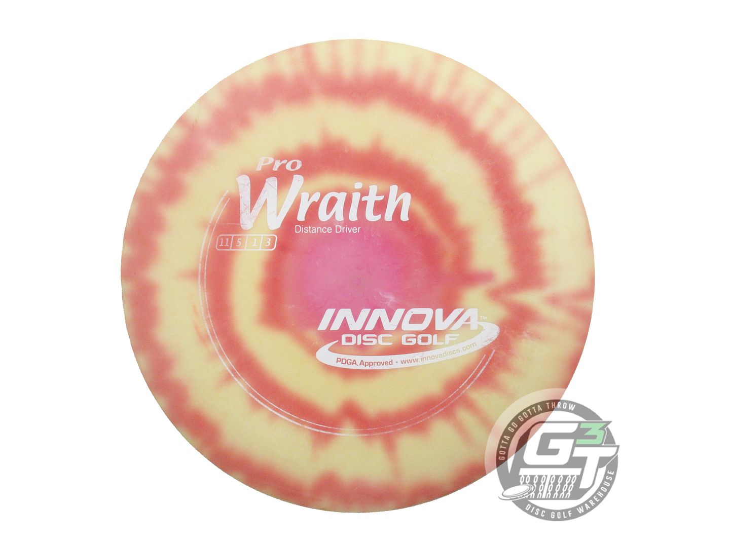 USED Innova I-DYE Pro Wraith 175g Red Burst Distance Driver Golf Disc