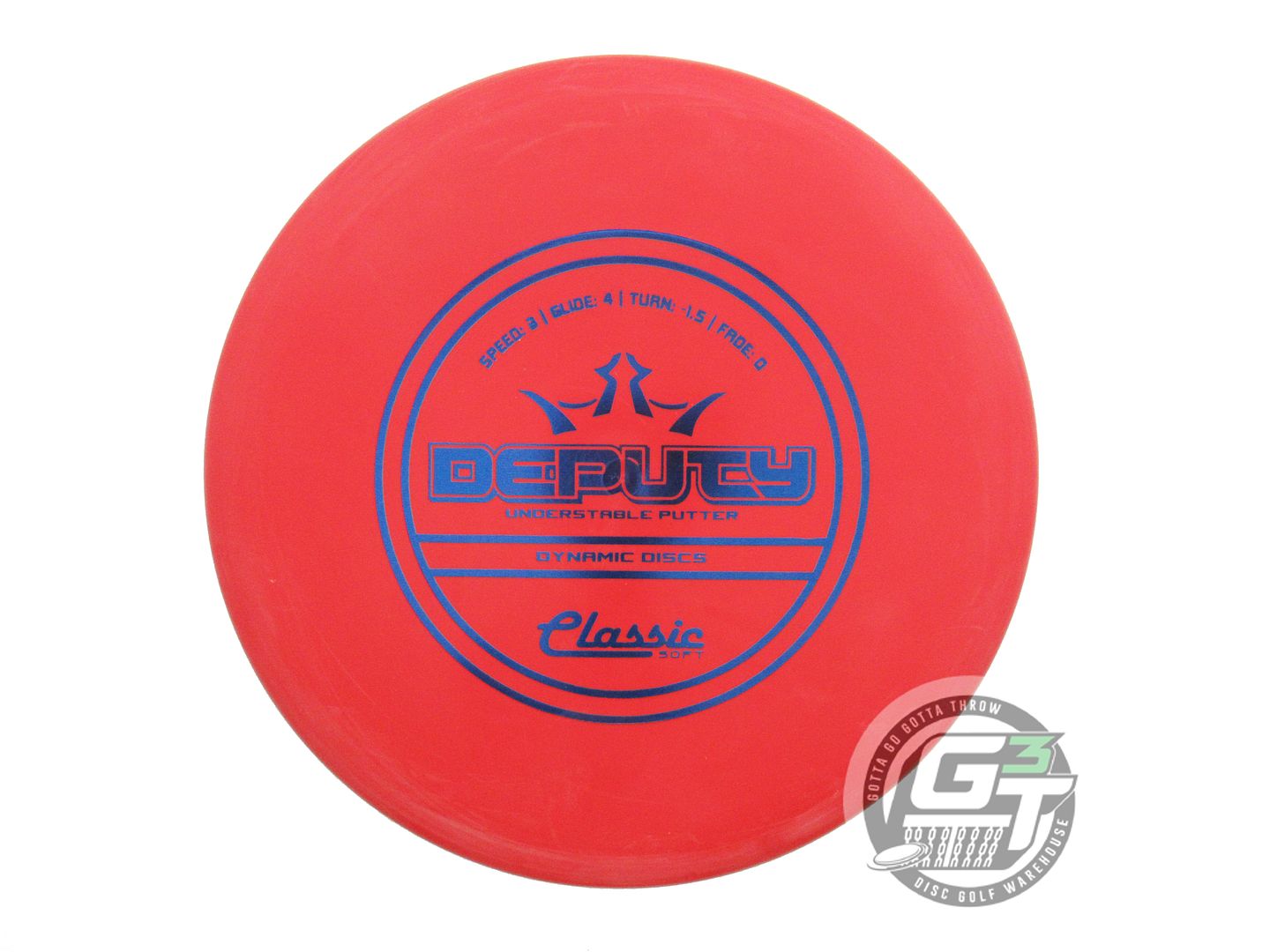 Dynamic Discs Classic Soft Deputy Putter Golf Disc (Individually Listed)