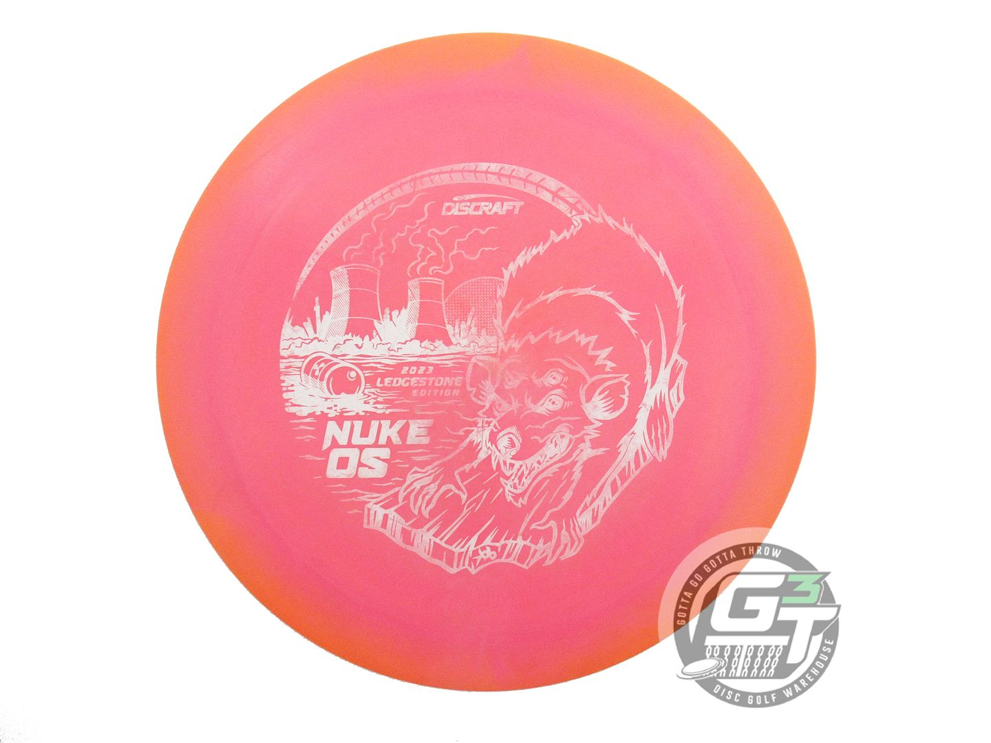 USED Discraft [LEDGESTONE] ESP Nuke OS 169g Orange-Pink Distance Driver Disc