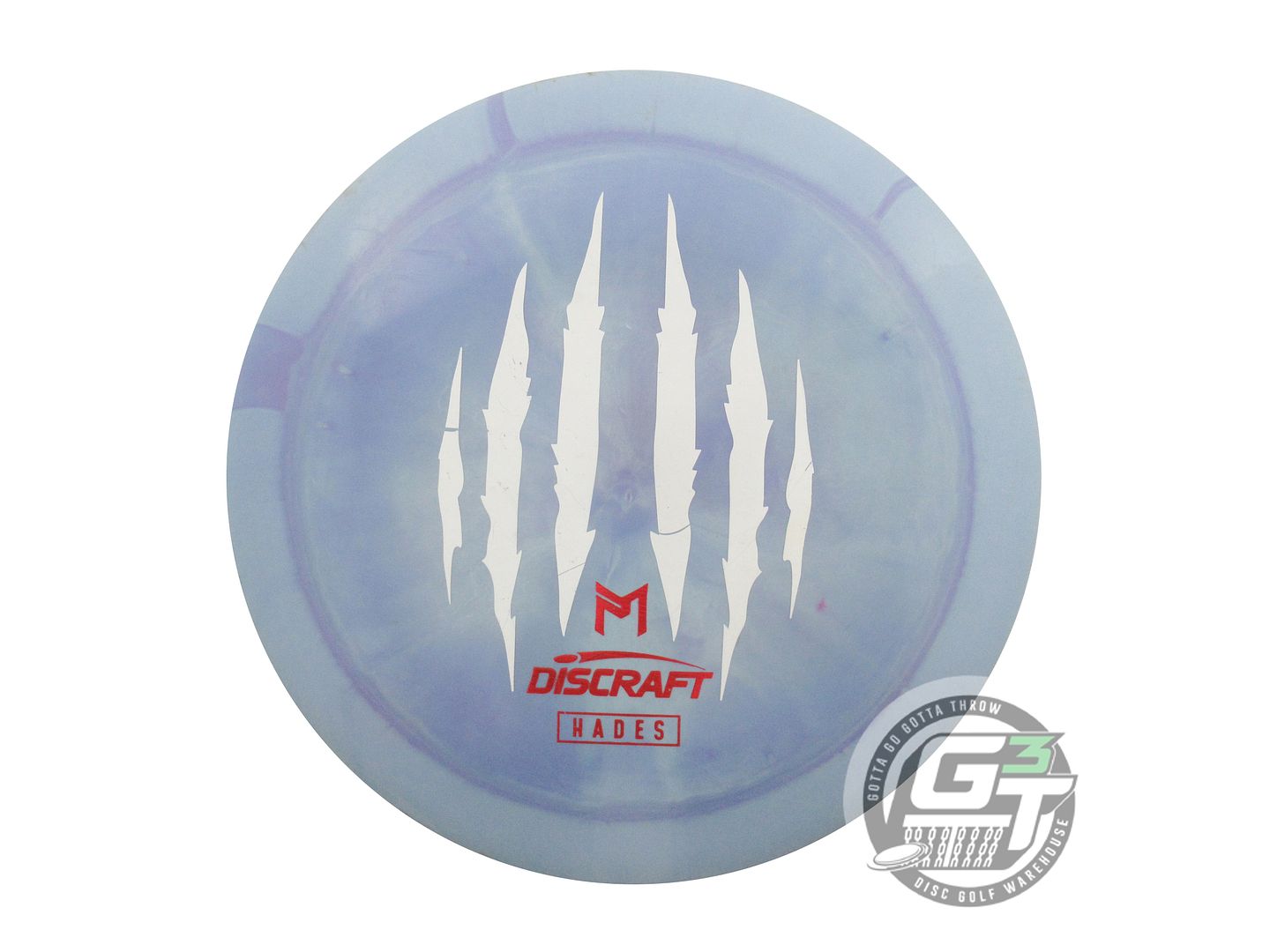 USED Discraft [McBETH] 6X CLAW ESP Hades 176g Teal-Blue White Stamp Driver Disc
