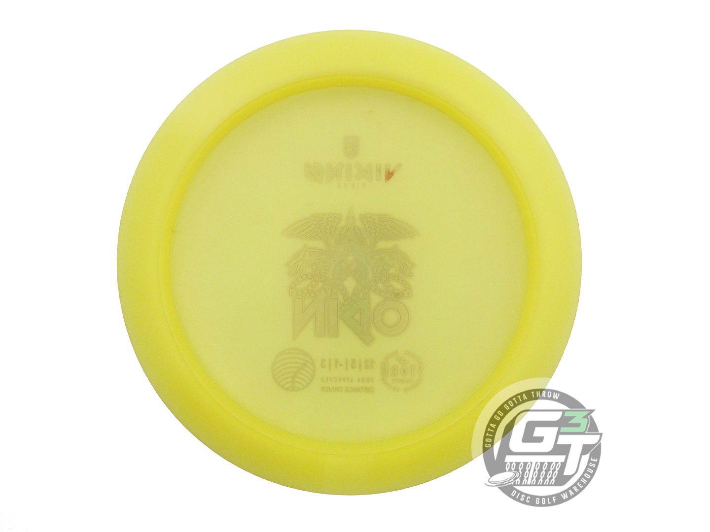 USED Viking Discs Storm Odin 176g Yellow Red Foil Distance Driver Golf Disc