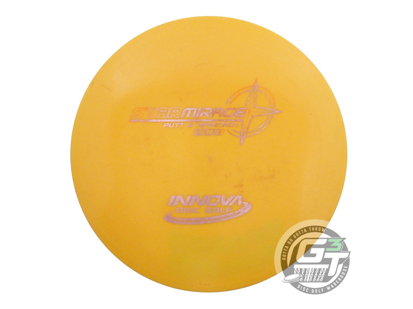 USED Innova Star Mirage 176g Marigold Silver Foil Putter Golf Disc