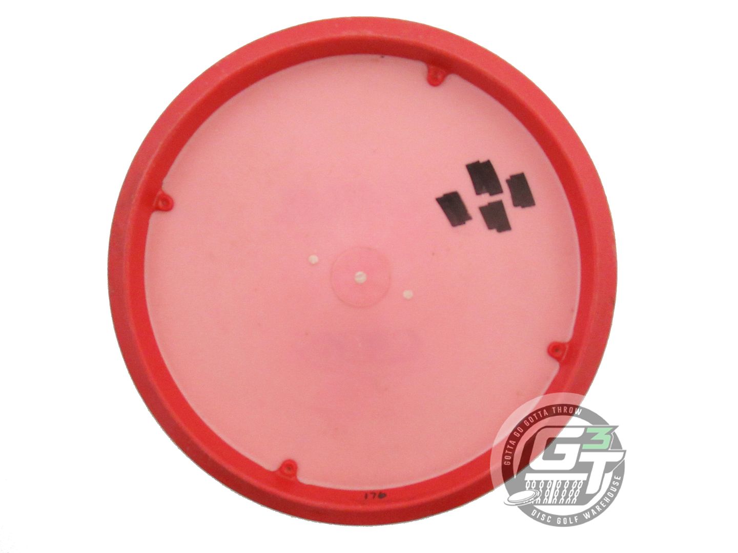USED Innova XT Atlas 176g Pink Silver Foil Red Rim PUDDLE TOP Midrange Golf Disc