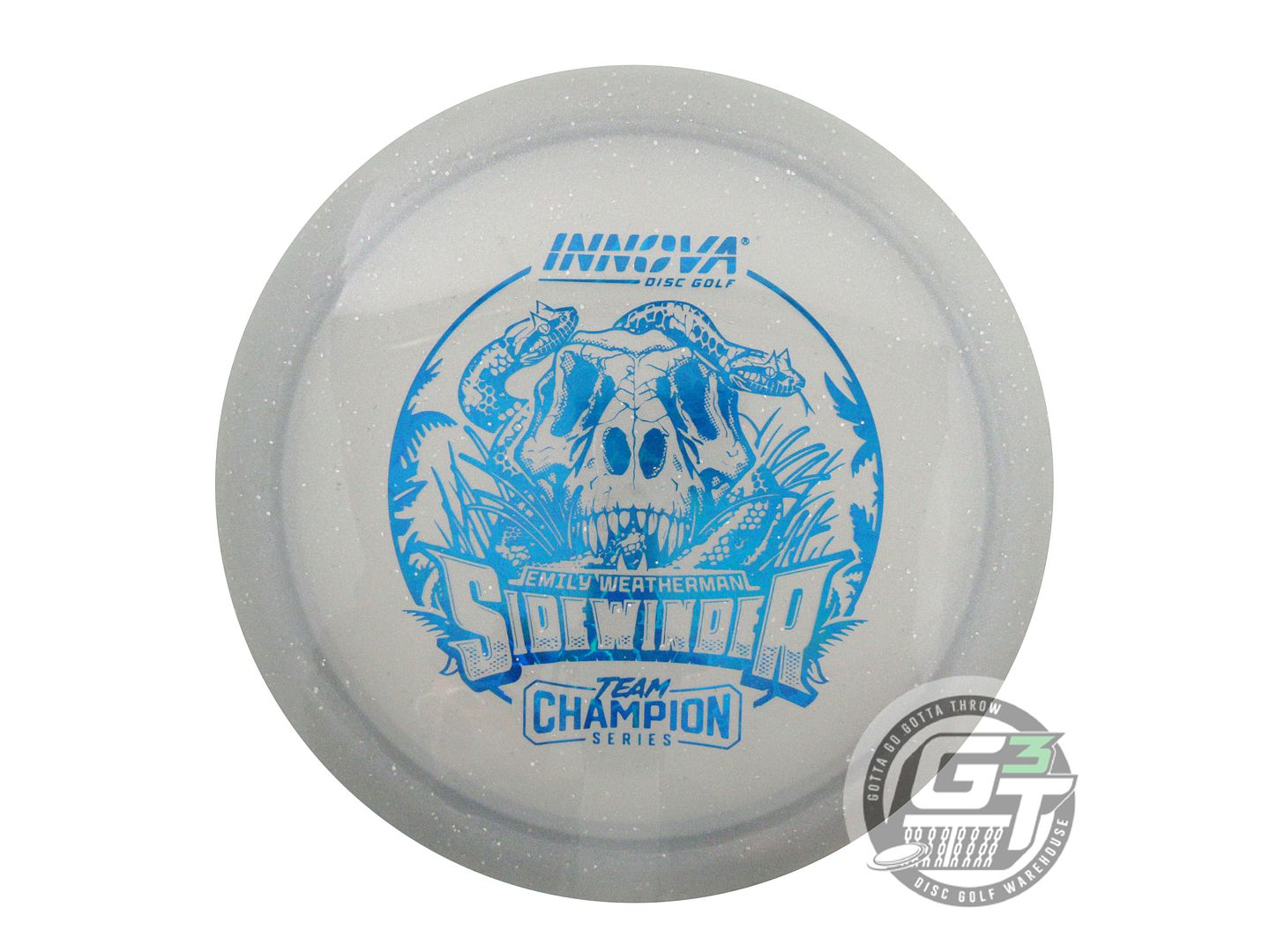 NOS Innova [WEATHERMAN] Moondust Champion Sidewinder 170g Gray Driver Golf Disc