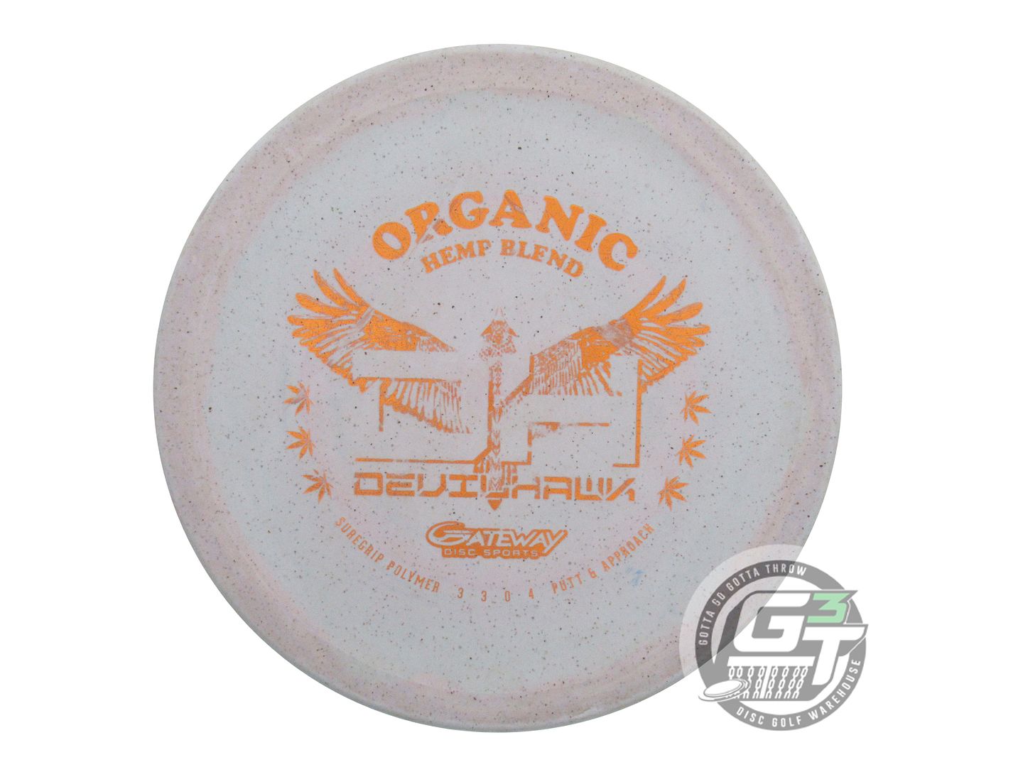 USED Gateway SureGrip Hemp Devil Hawk 168g Lilac Copper Foil Putter Golf Disc